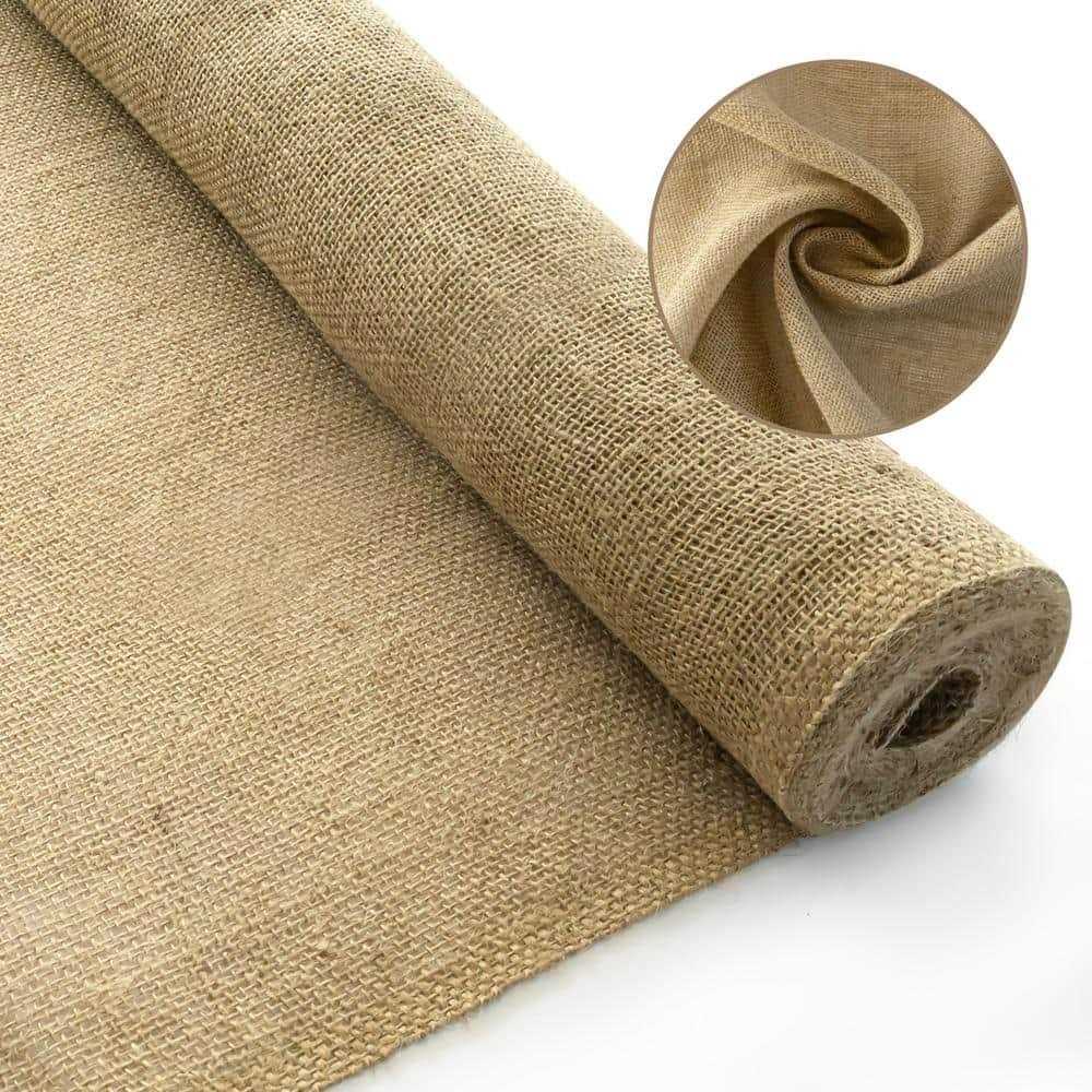Wellco Gardening Burlap Roll Natural Burlap Fabric for Weed Barrier