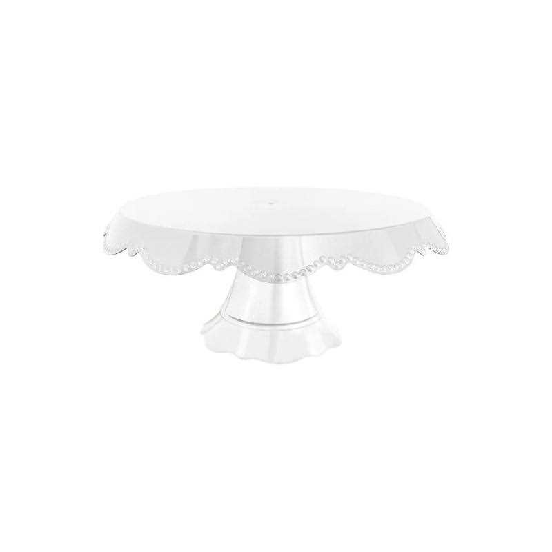 Grupo Mirandinha Acrylic Round Slim Lace Cake Stand Cupcake Stand Candy Stand