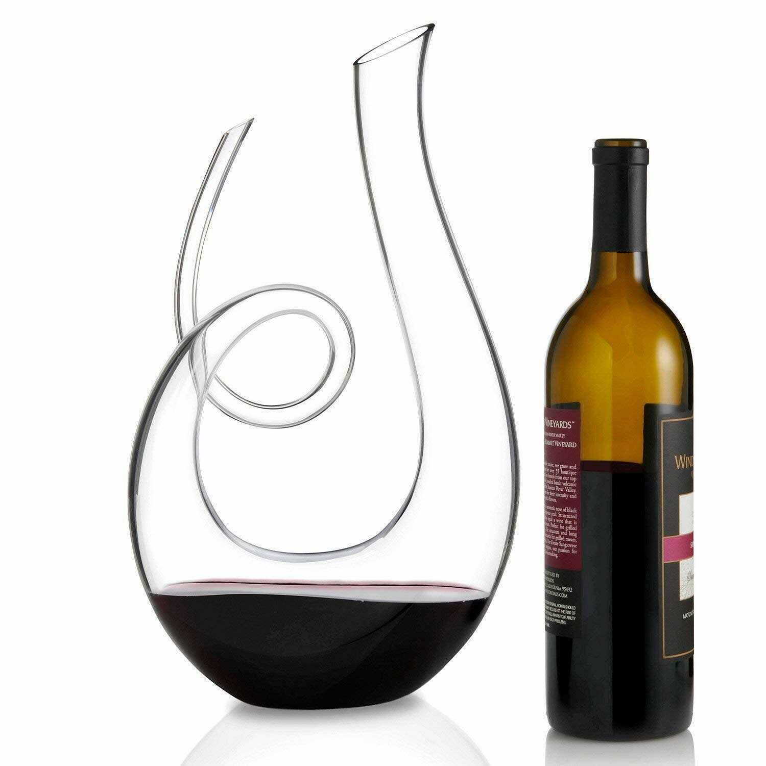 Wine Enthusiast Art Series Treble Decanter