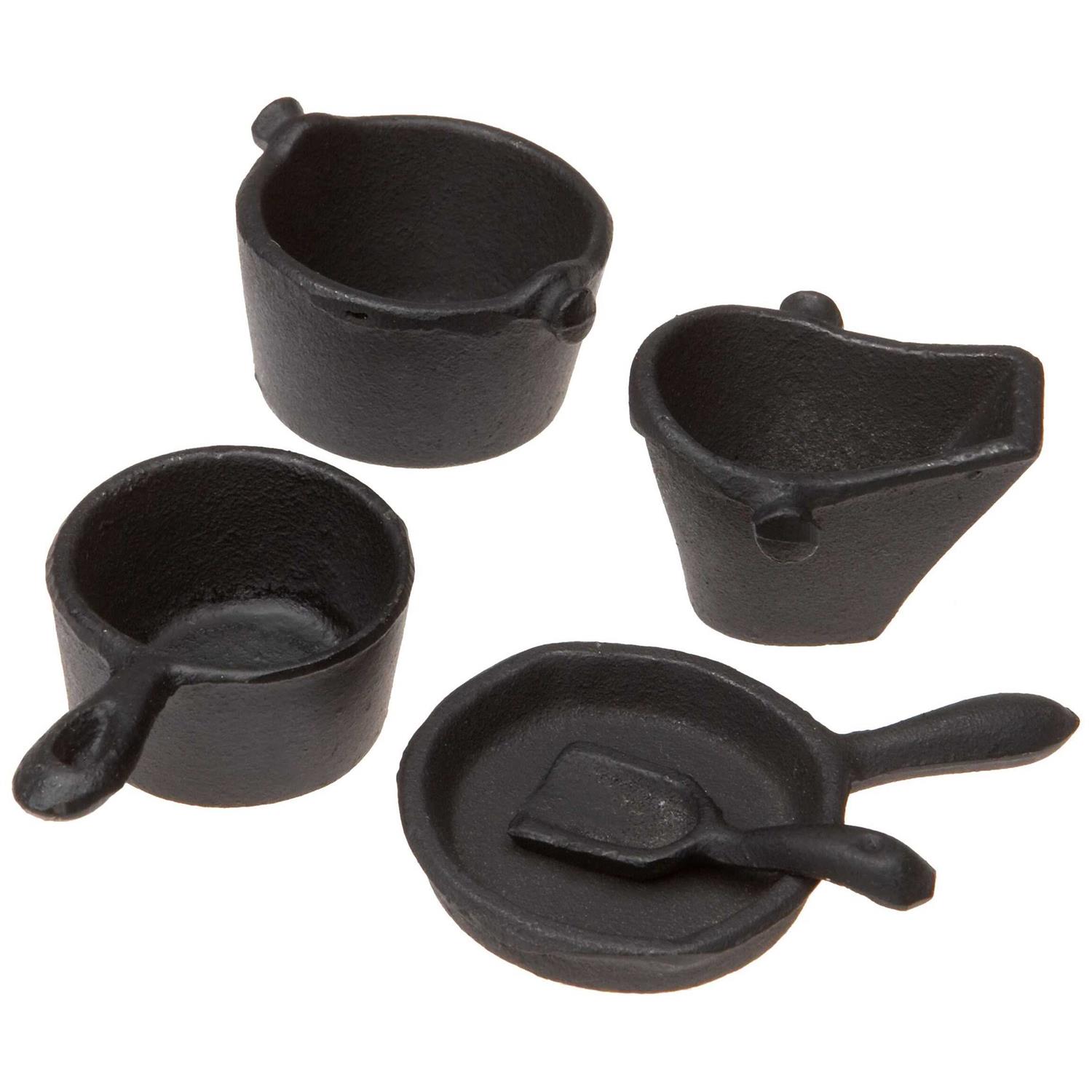 Black Mini Wood Cook Stove Set