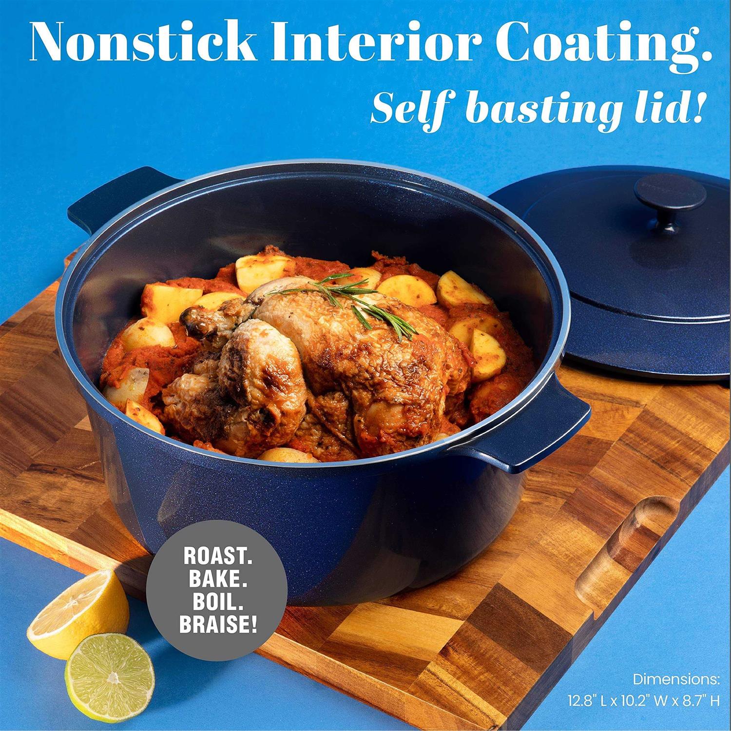 Granitestone Dutch Oven Nonstick Lightweight Dutch Oven Pot with Lid