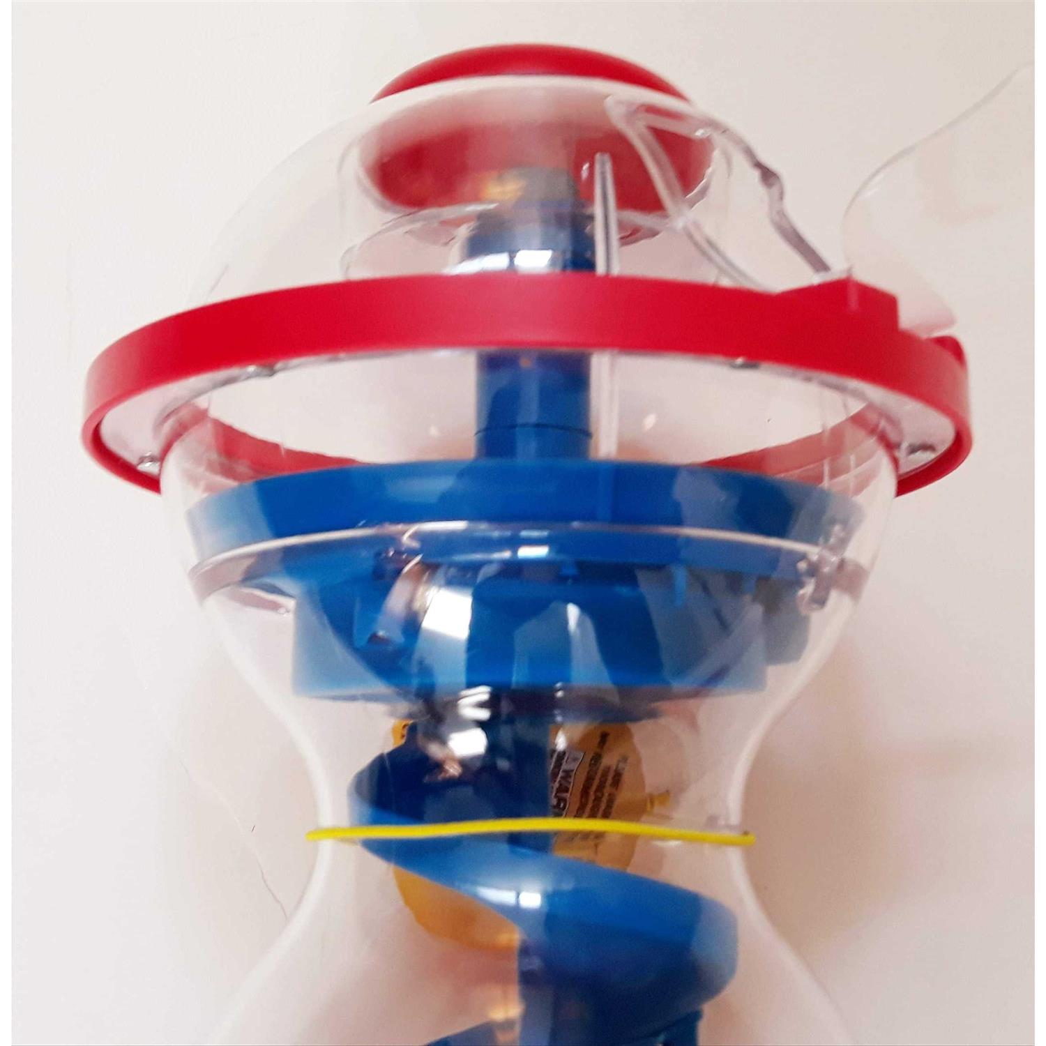 M&M Candy Dispenser Fun Machine Swirl Action Red and Blue 10 x 5