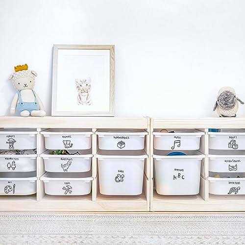 Toy Storage Labels 40 Unique Trofast Tags Home Organization Designs