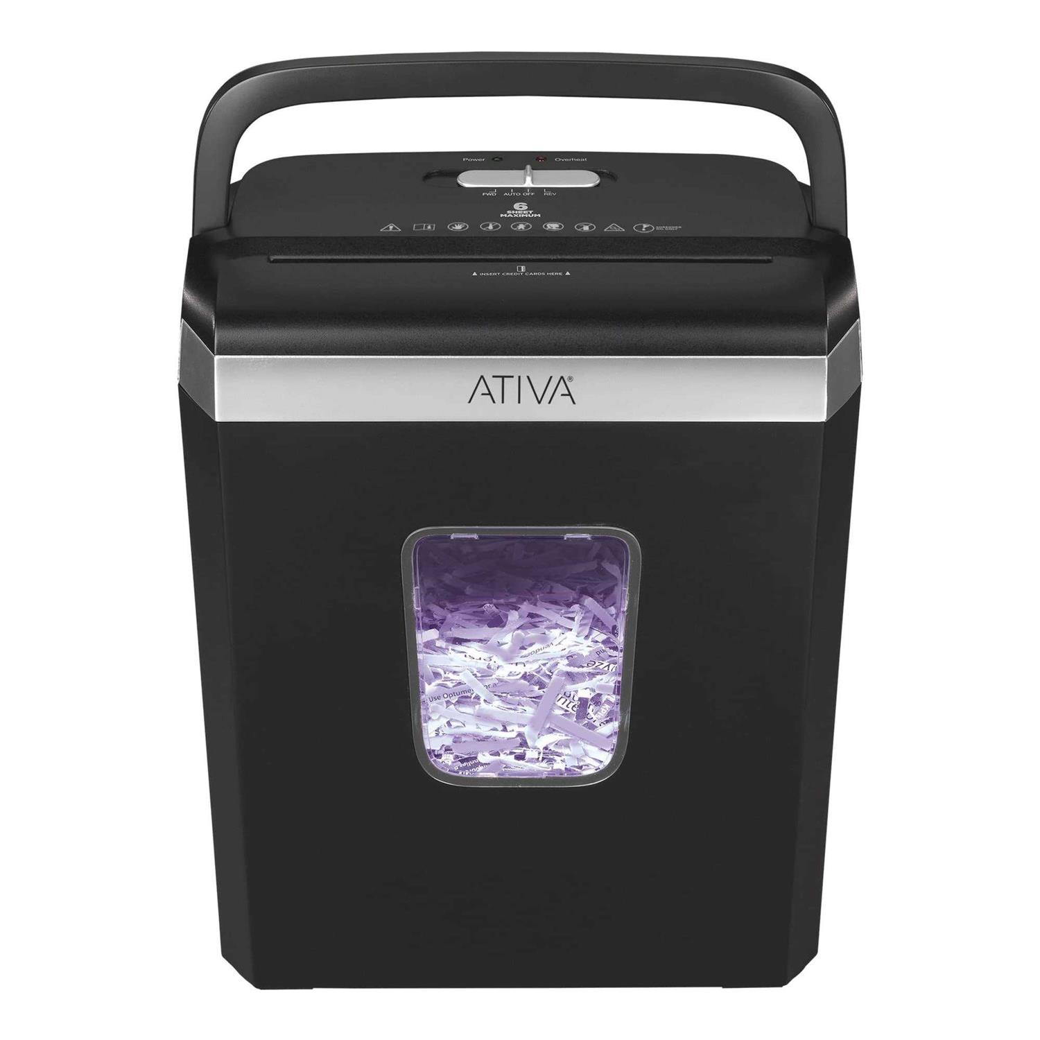 Ativa 6 Sheet Cross-Cut Shredder