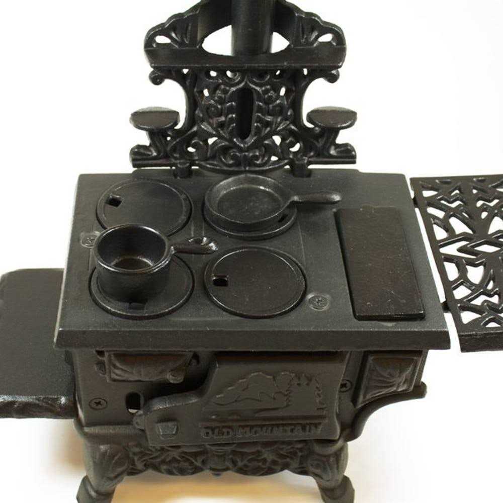 Black Mini Wood Cook Stove Set