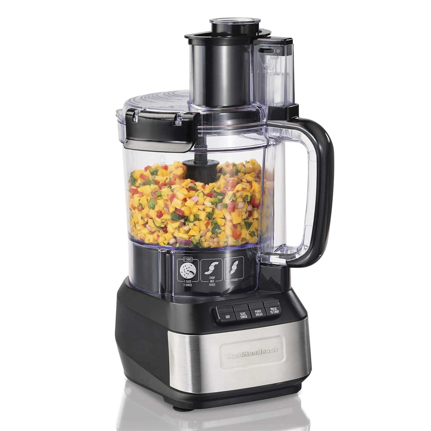 Hamilton Beach 12 Cup Stack and Snap Food Processor
