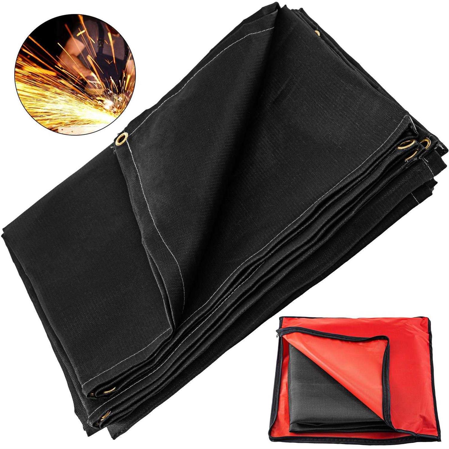 VEVOR Welding 10 ft Fiberglass Blanket Portable Fiberglass Fire Retardant Blanket Welding Mat Welding Fireproof Thermal Resistant