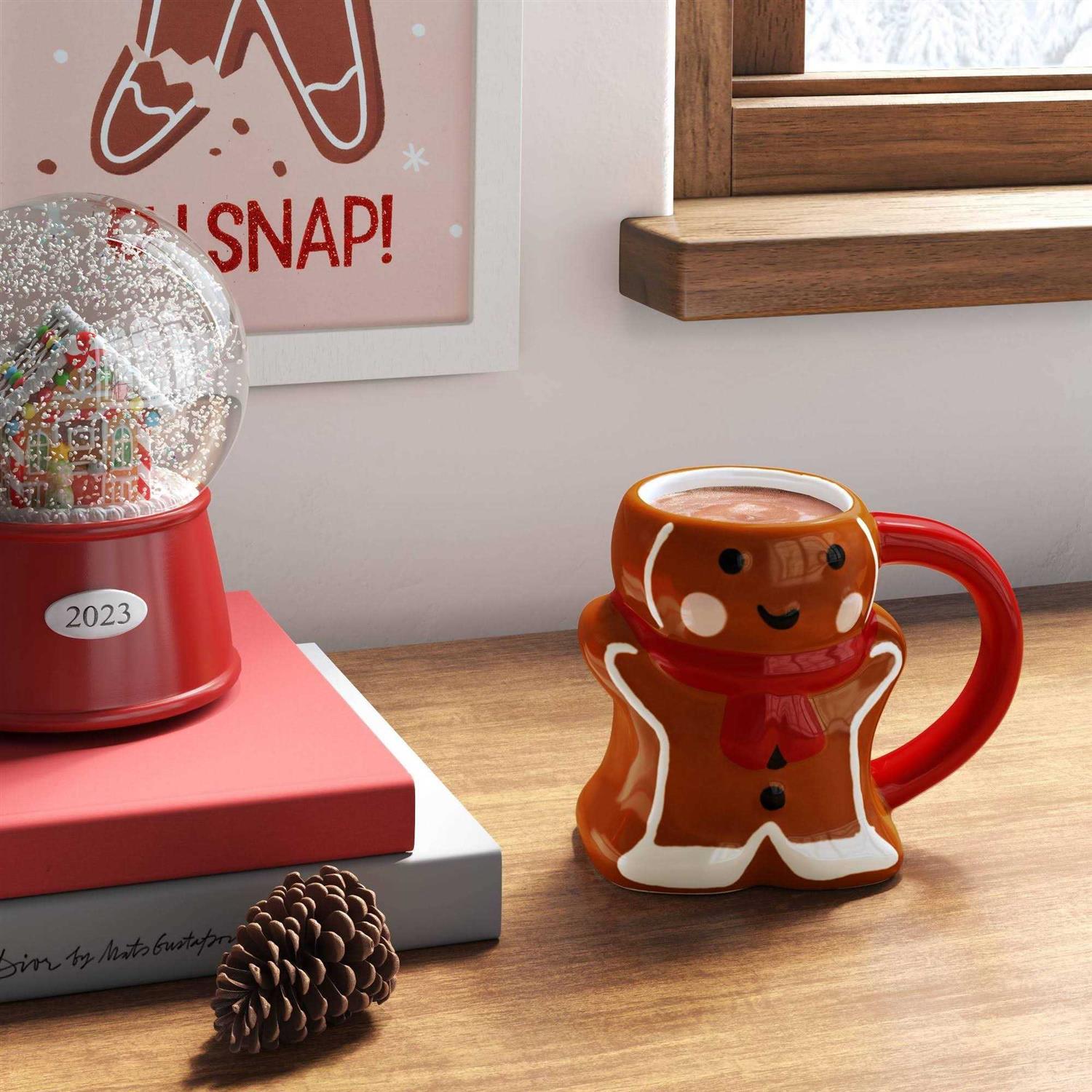 Wondershop Christmas Earthenware Figural Gingerbread Man Mug
