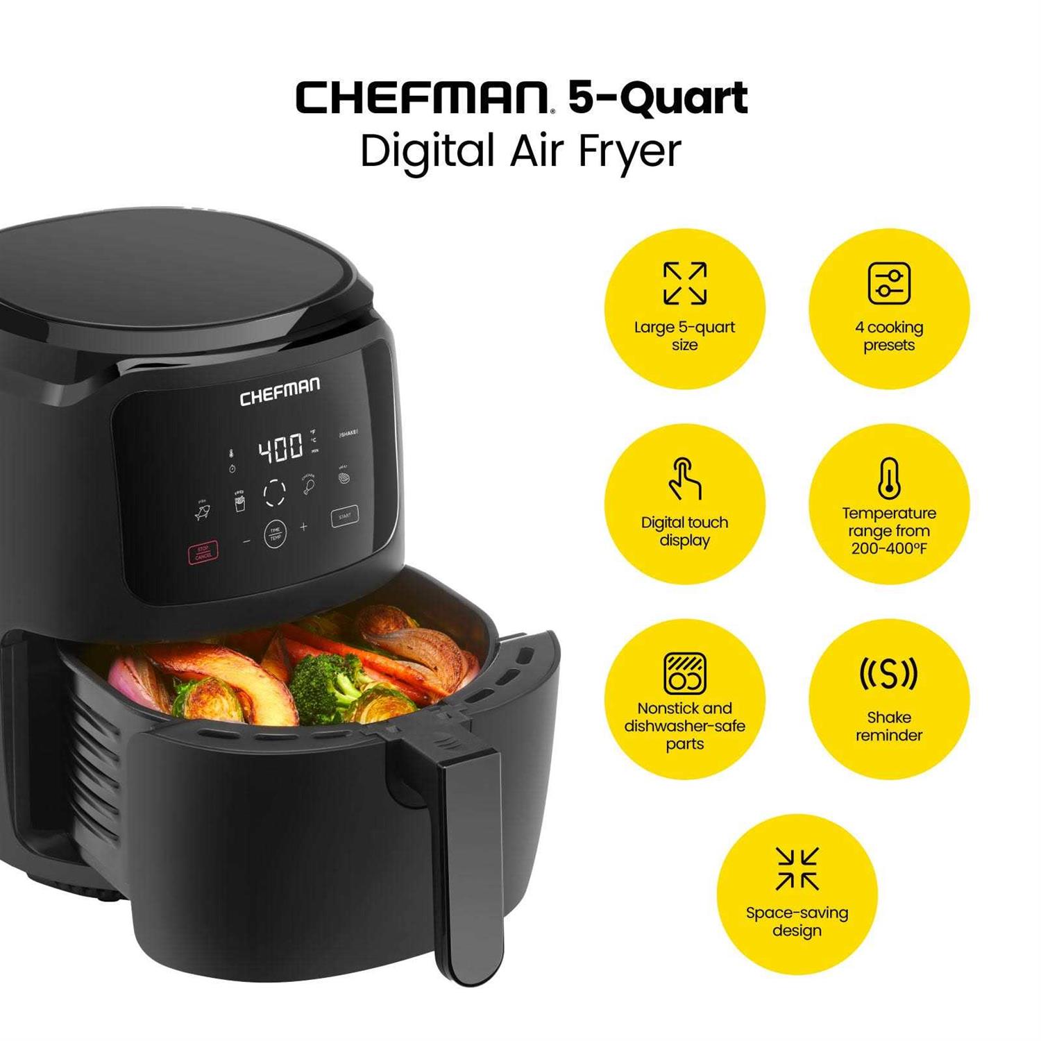 Chefman 5 Quart Digital Air Fryer