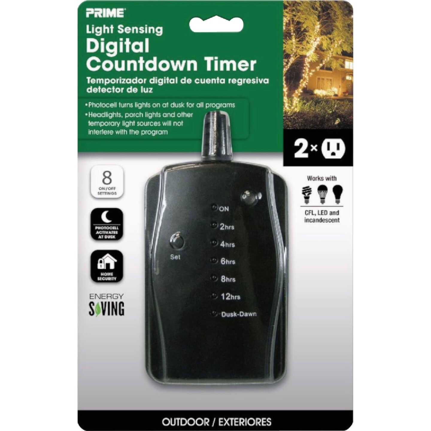 Prime Outdoor Countdown Timer Black