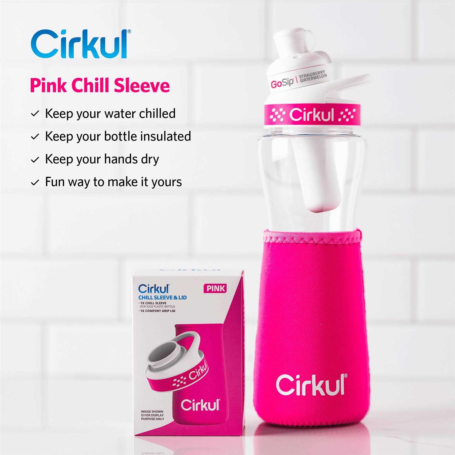 Cirkul Bottle Chill Sleeve & Comfort-Grip Lid