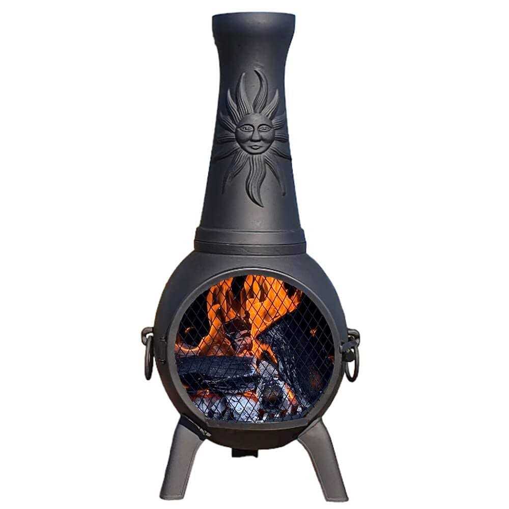 Sun Fire Outdoor Chiminea Fireplace by The Blue Rooster