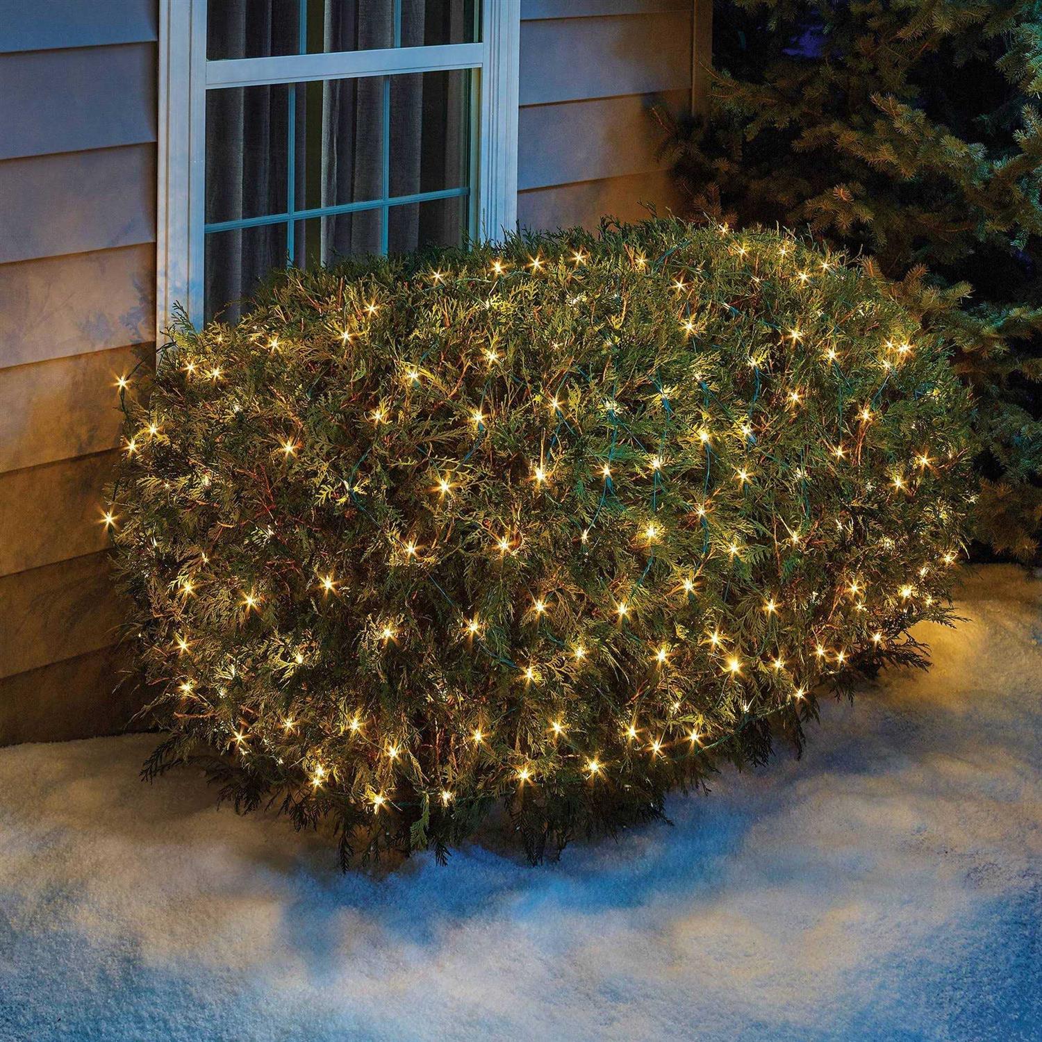 New Philips 200ct 4’x8′ Incandescent Heavy Duty Net String Lights Clear