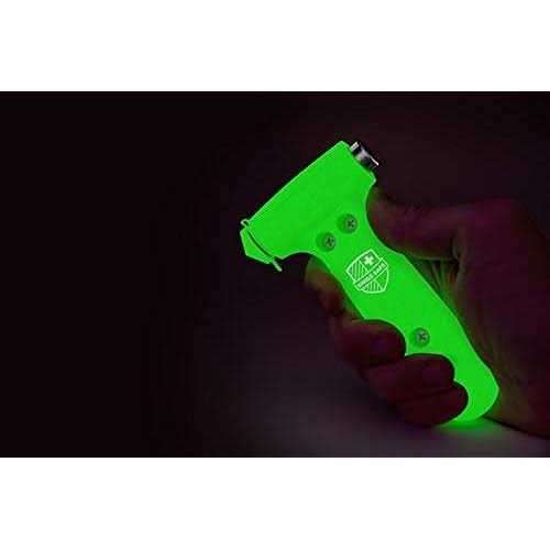 Swiss Safe 5-in-1 Car Safety Hammer, Emergency Escape Tool with Car Window Breaker and Seatbelt Cutter