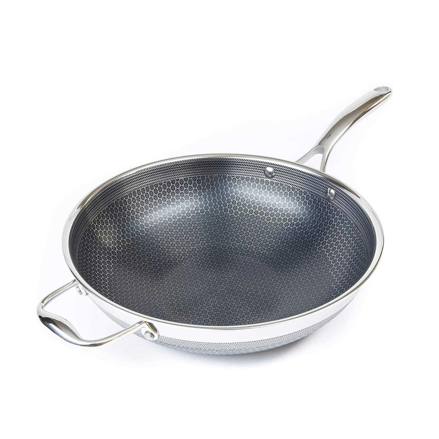 Hexclad Hybrid Stainless Steel Wok