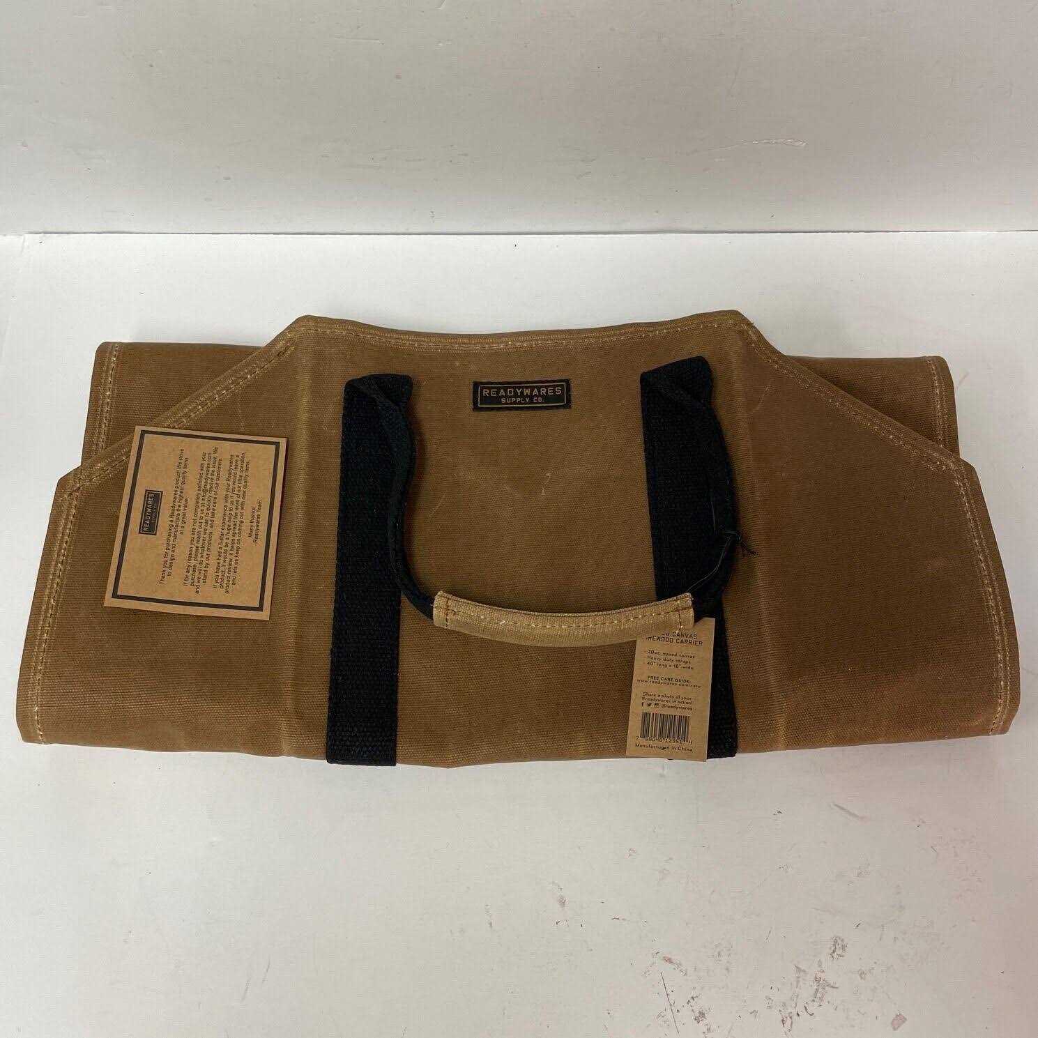 Readywares Waxed Canvas Firewood Carrier