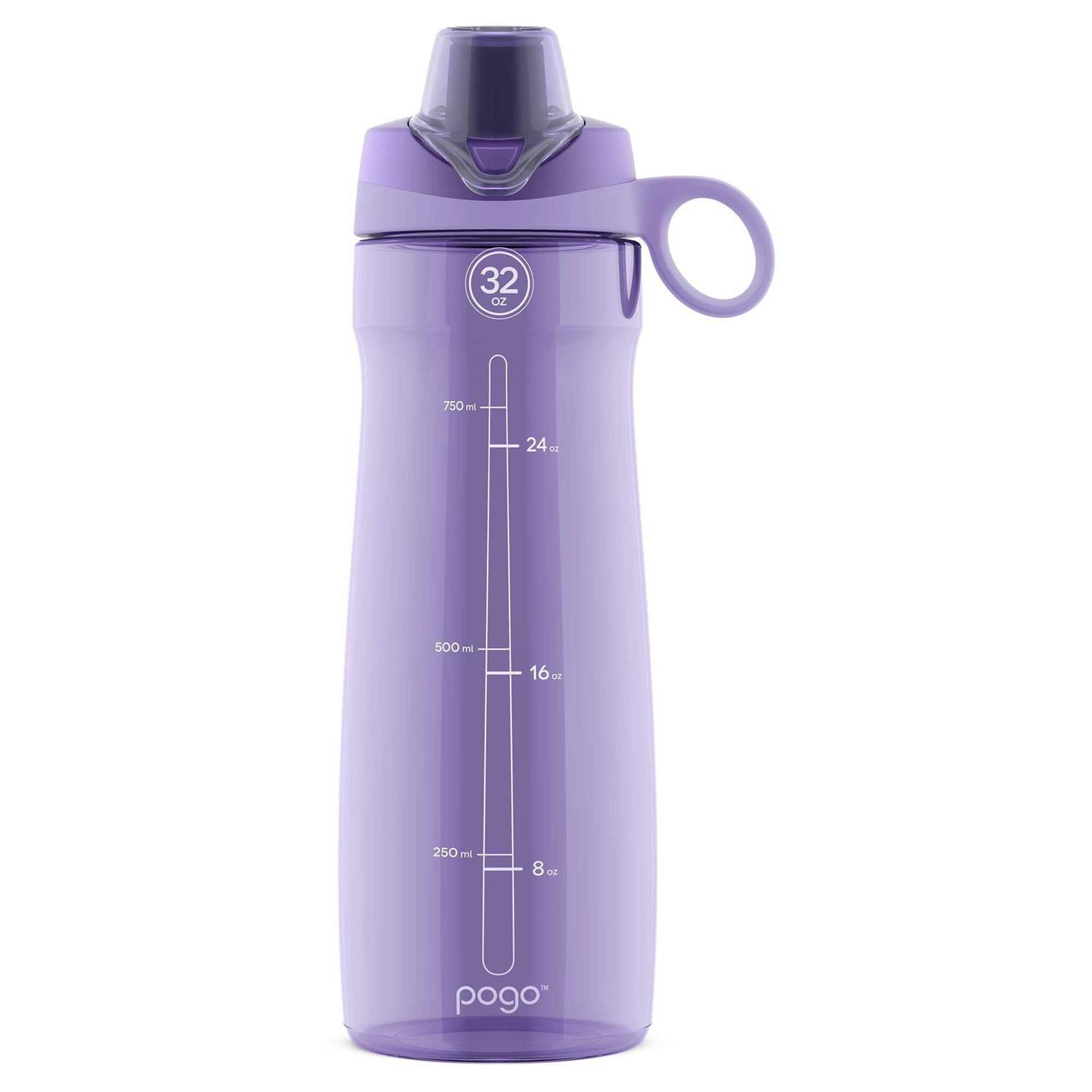 Pogo BPA-Free Plastic Water Bottle with Chug Lid