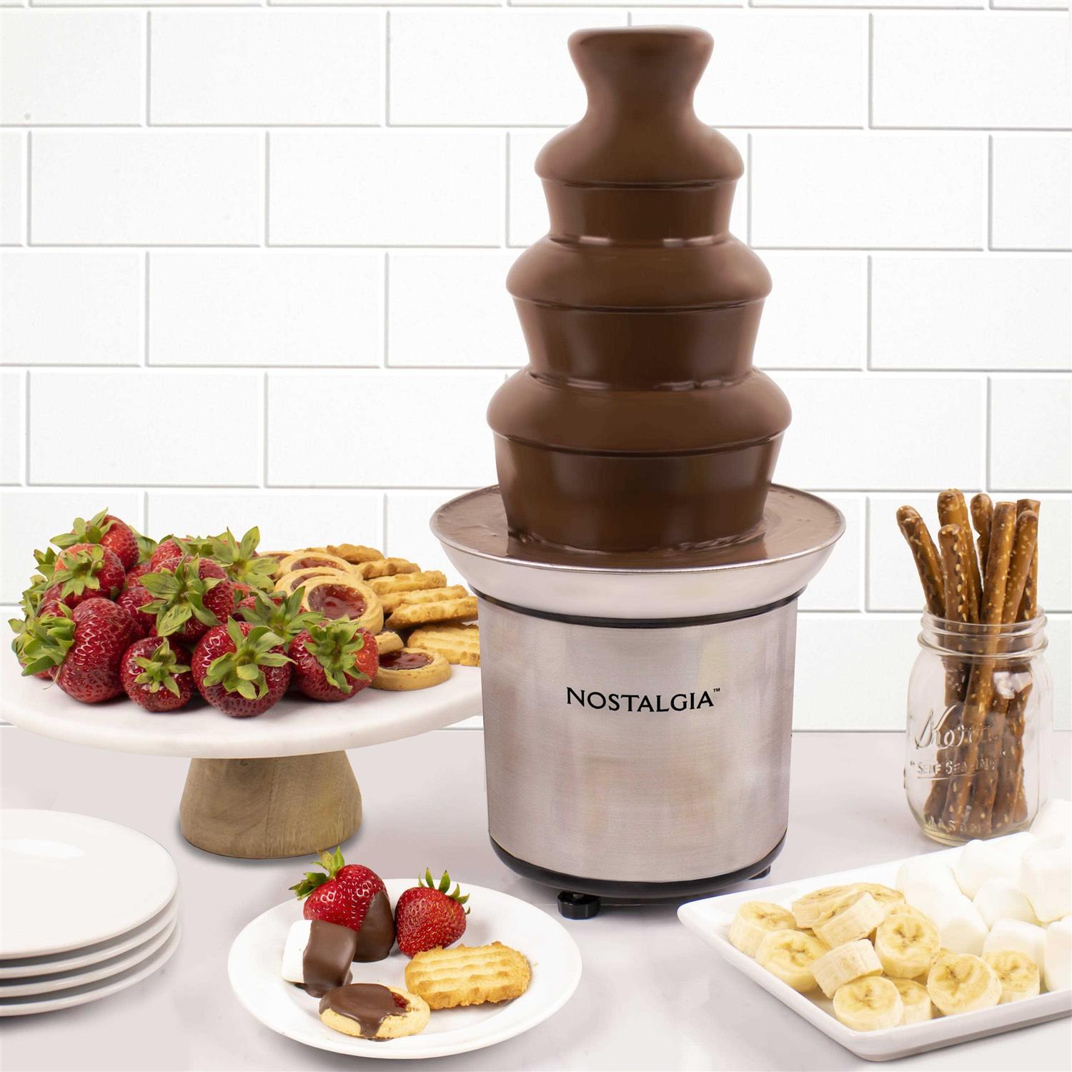 Nostalgia 4-Tier Chocolate Fondue Fountain