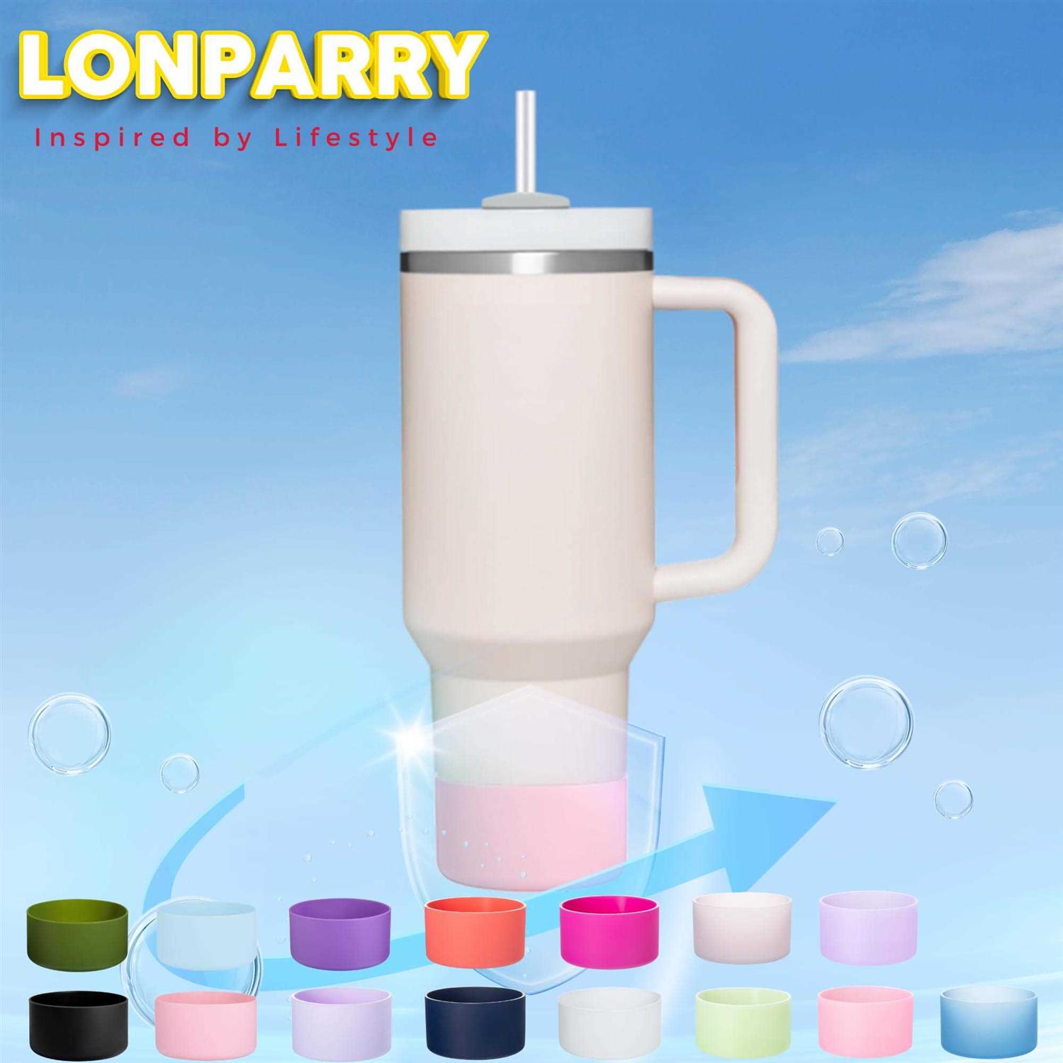 LONPARRY 2-Pack Silicone Boot for Stanley 40 30 oz Quencher Adventure Tumbler