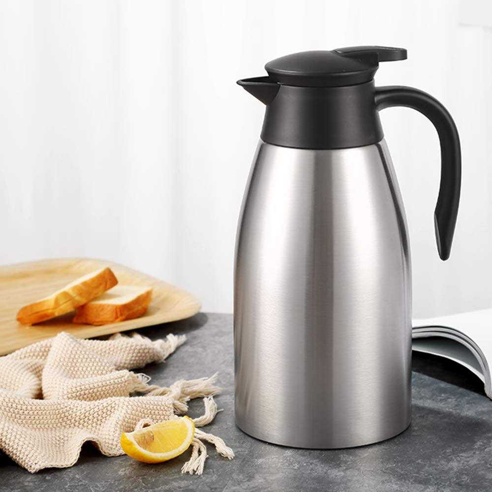 GearRoot 68oz Coffee Carafe Airpot Insulated Coffee Thermos Urn Stainless Steel Vacuum Thermal Pot Flask for Coffee