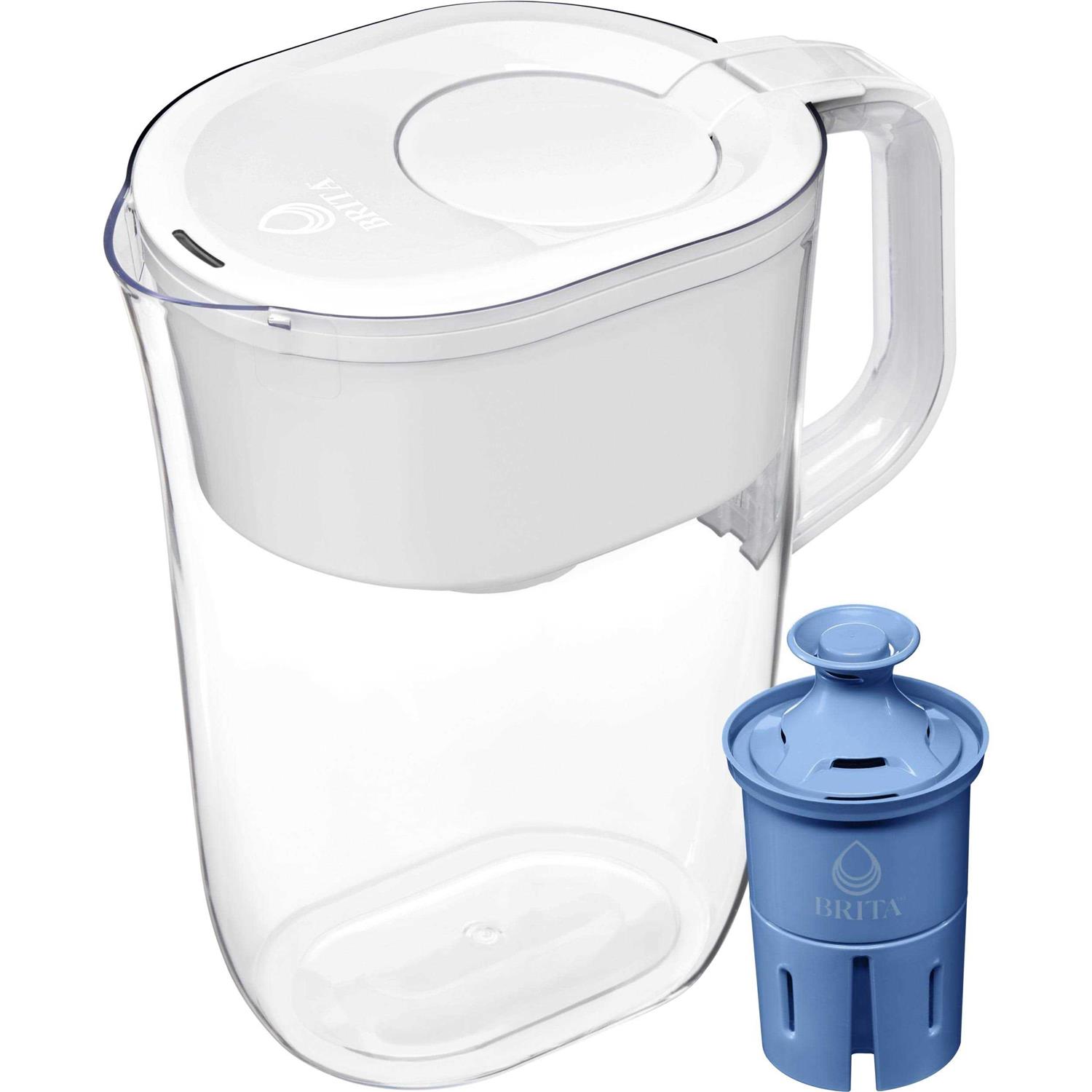 Brita Large 10 Cup Tahoe Water Filter Pitcher with 1 Brita Elite Filter