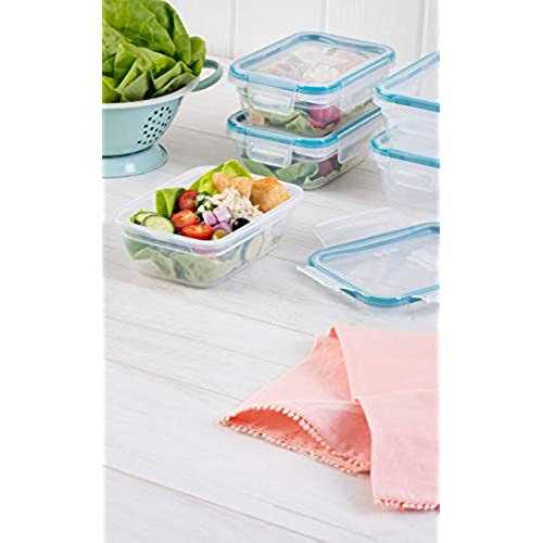 Snapware 3-Cup Capacity Total Solution Rectangular Plastic Meal Prep Food Storage Set