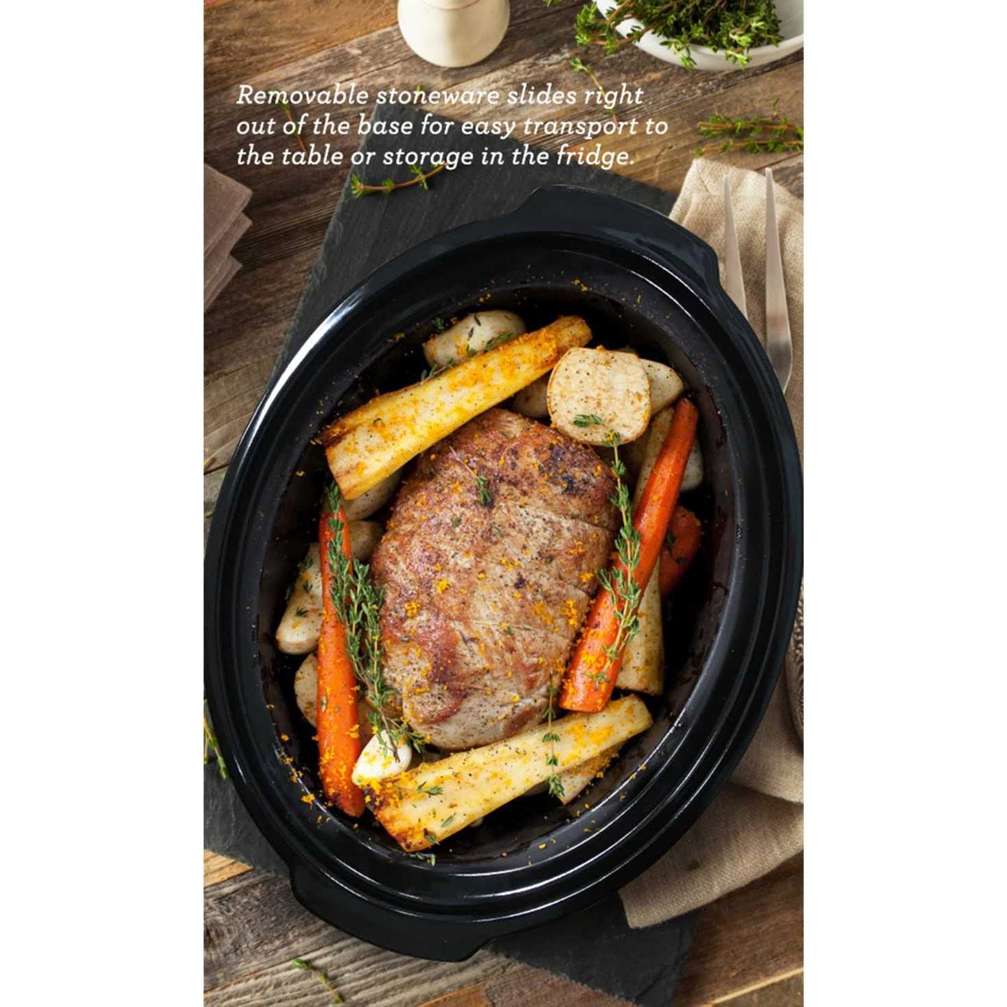 Elite gourmet Diamond Pattern Slow cooker Removable