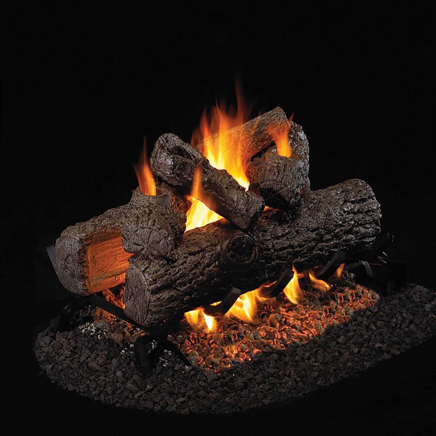 Real Fyre Golden Oak Vented Gas Log Set