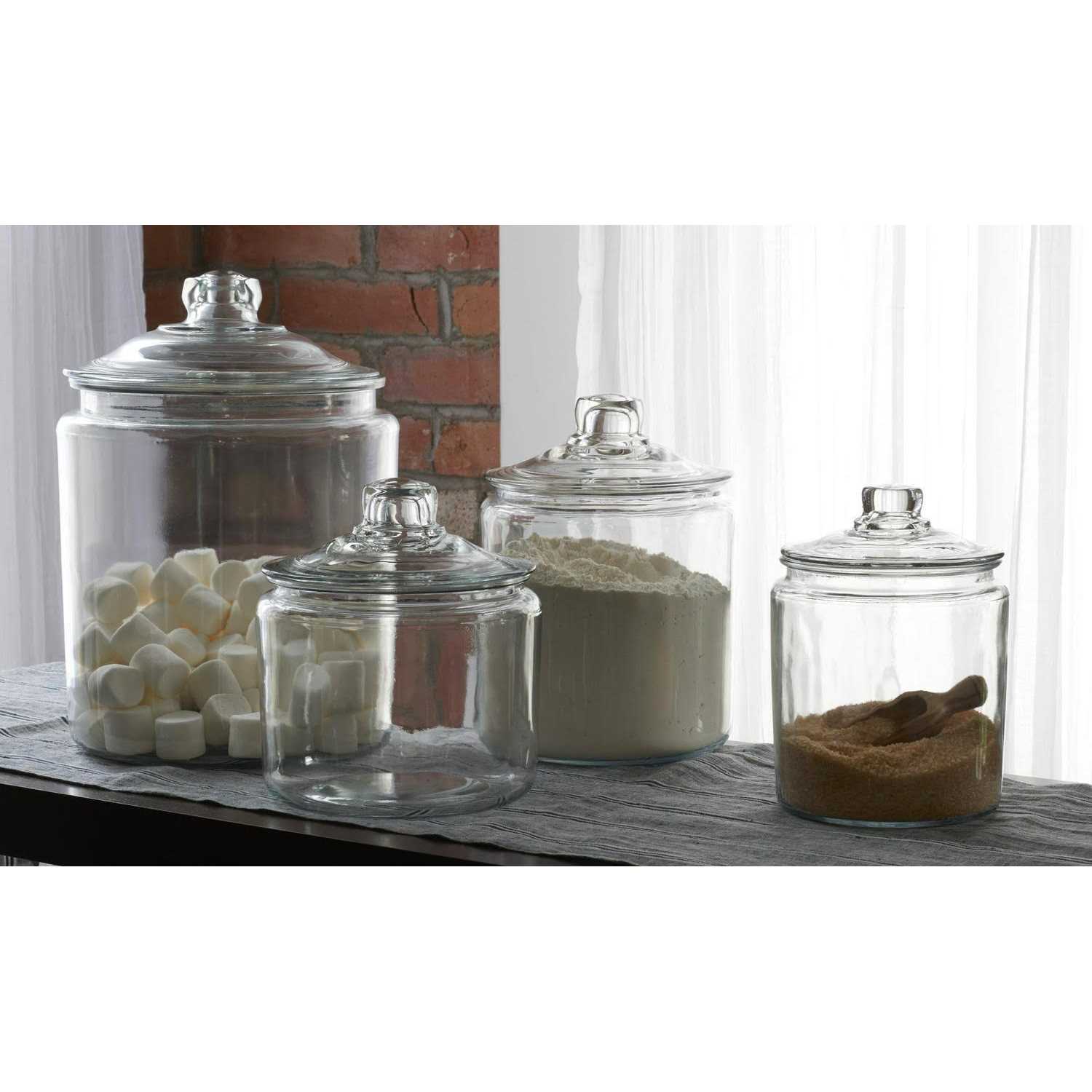 Anchor Hocking 1/2 Gallon Heritage Hill Glass Jar with Cover