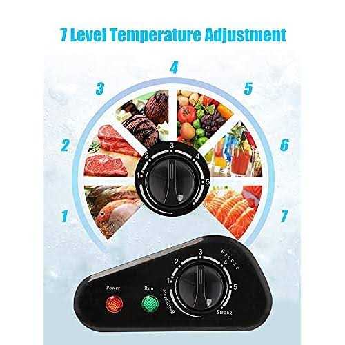 Krib Bling Chest Freezer 3.5 Cu.Ft Mini 7 Gears Temperature Control Compact Deep Freezer with Top Open Door and Removable Storage Basket