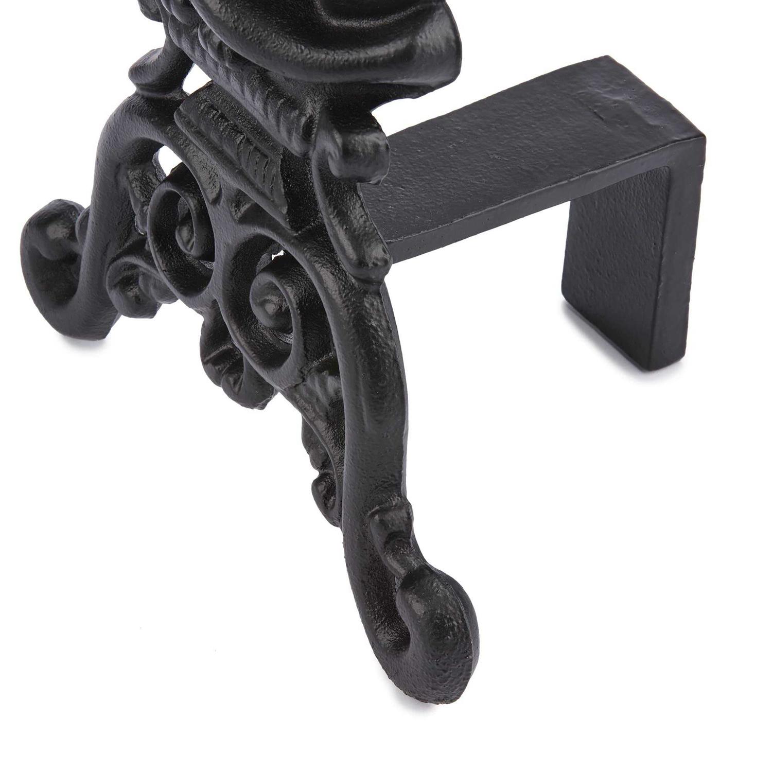 Black Cat Fireplace Andirons, Set of 2