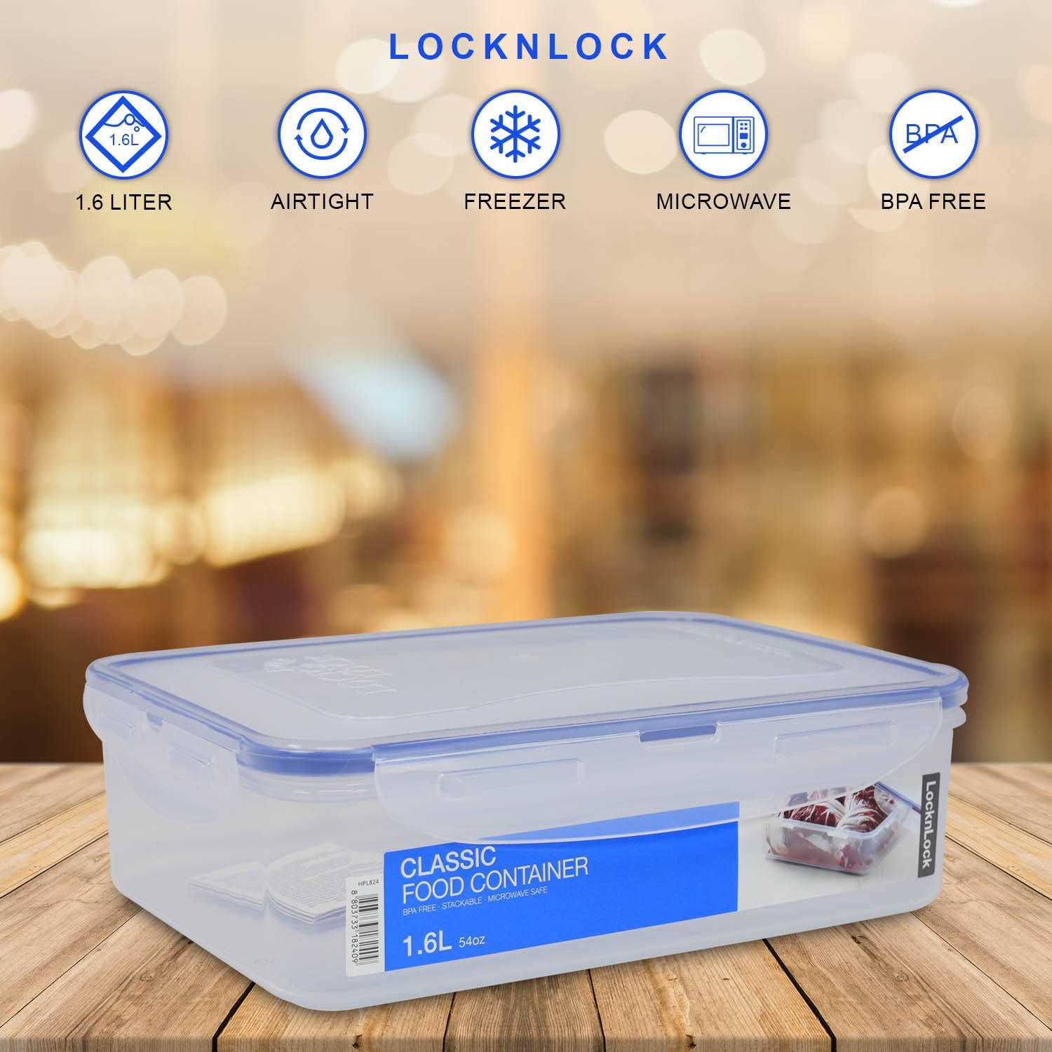 Lock & Lock 54 oz Easy Essentials Rectangular Food Storage Container