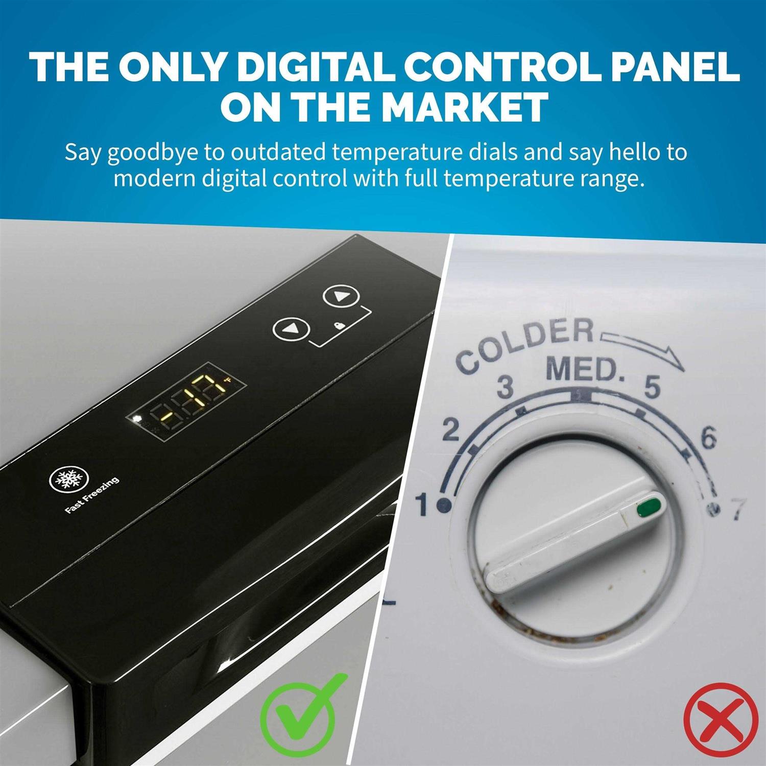 Newair 5 Cu. Ft. Mini Deep Chest Freezer and Refrigerator Digital Temperature Control