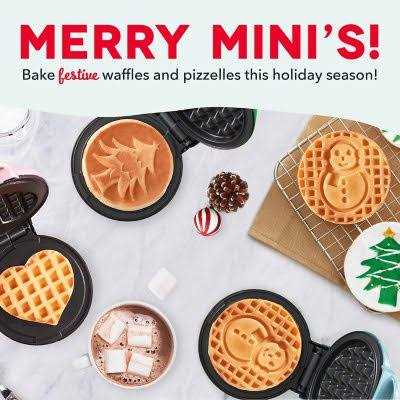 Dash Christmas Mini Waffle Maker