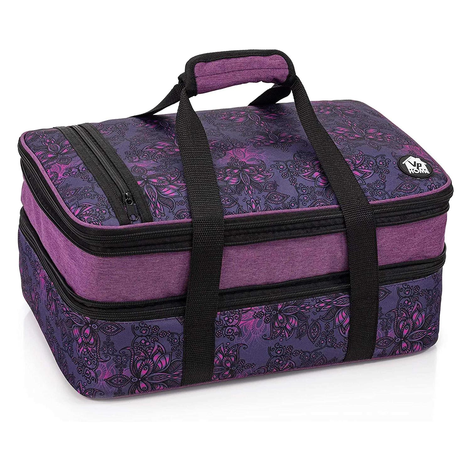 Vp Home Double Casserole Insulated Travel Carry Bag