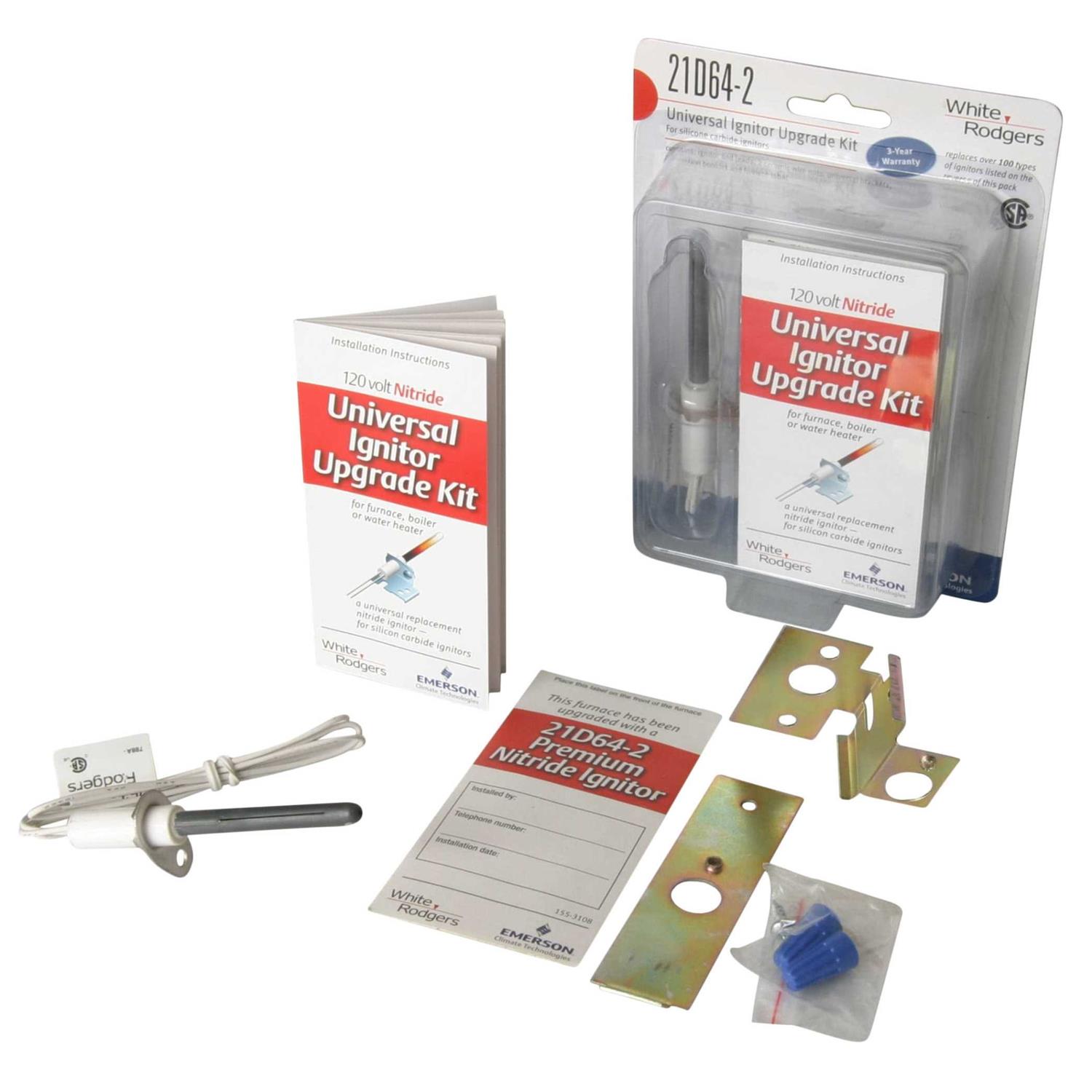 White Rodgers 21D64-2 Universal Nitride Ignitor Upgrade Kit