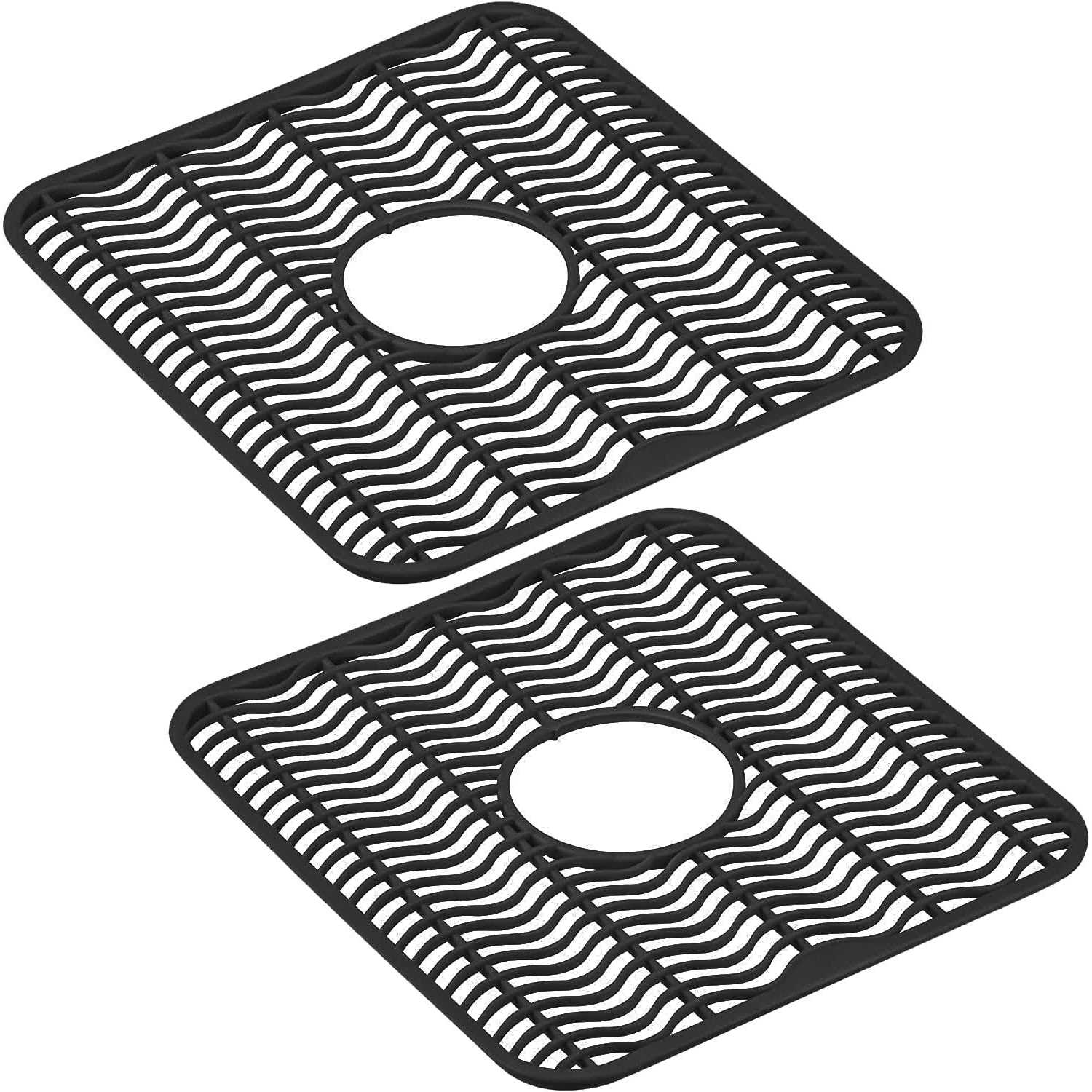 Decorrack 2 Sink Protectors 12 x 11 inches Each Kitchen Sink Dish Rack