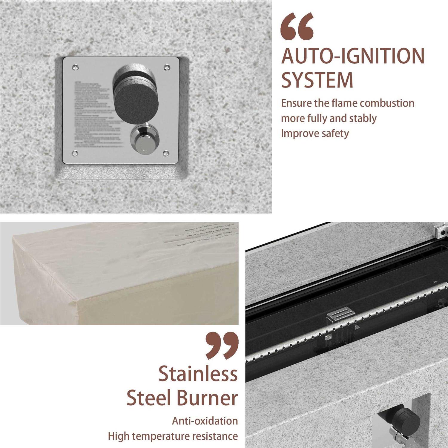 ESSENTIAL LOUNGER Essential 28 inch BTU Propane Fire Table