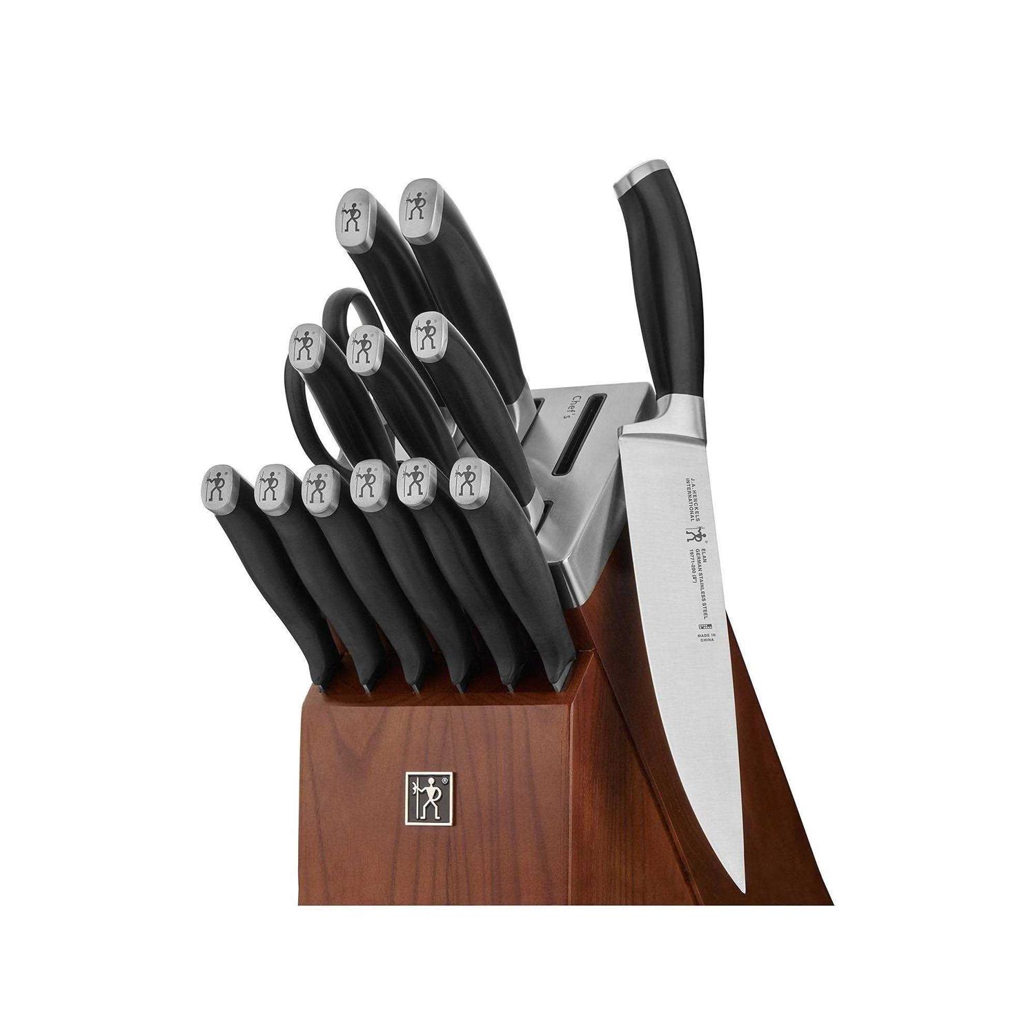 J.A. Henckels International Elan Self-Sharpening Knife Block Set