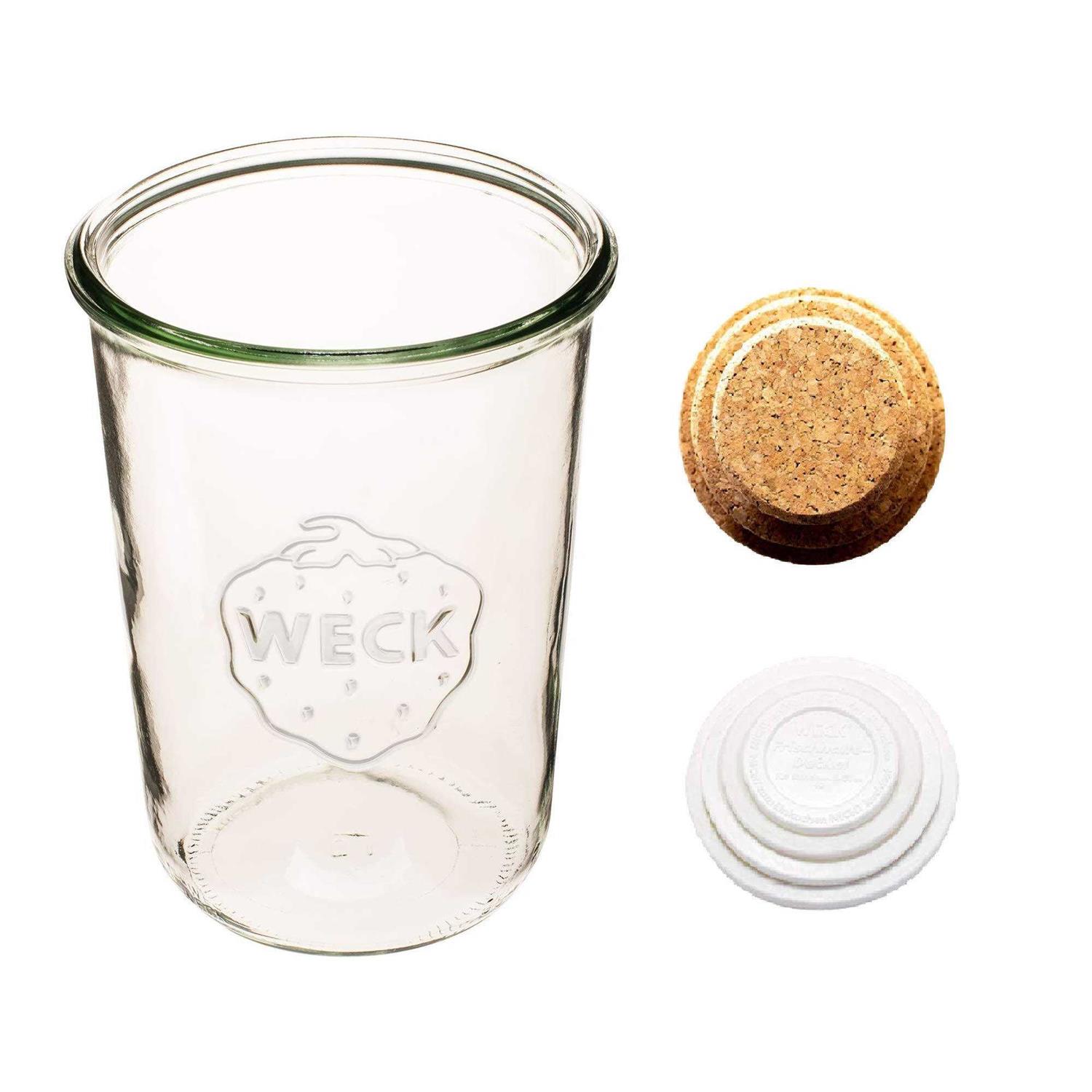 Weck Canning Jars 743 Weck Mold Jar Made of Transparent Glass