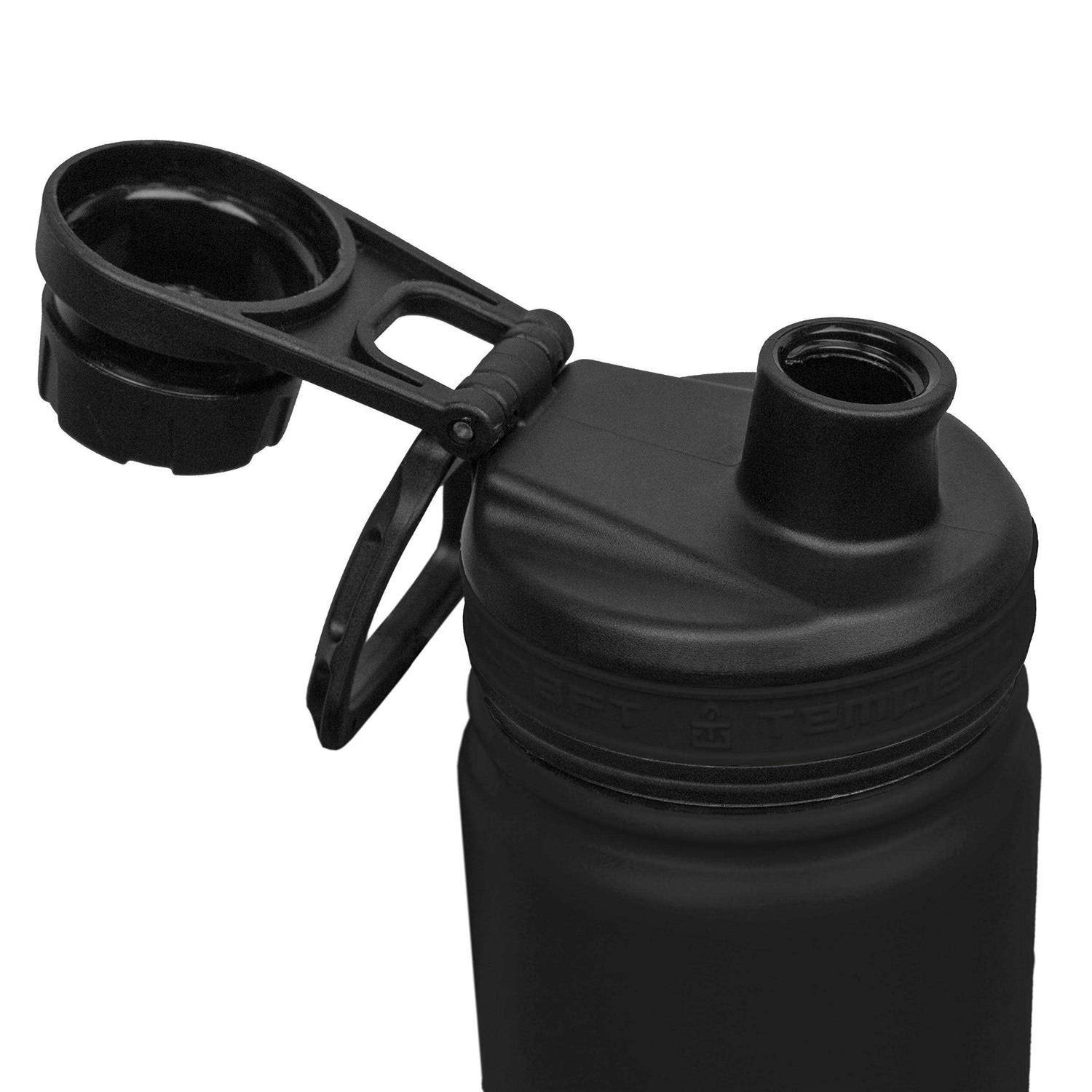 Tempercraft Sport Lid with Spout and Screw Cap for Wide Mouth Bottles