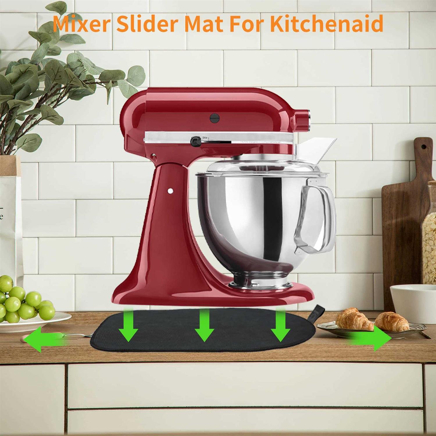 PADUKU Sliding Mat for Kitchenaid Mixer with 2 Kitchen Accessories Mover Slider Mat Pad Stand Mixer