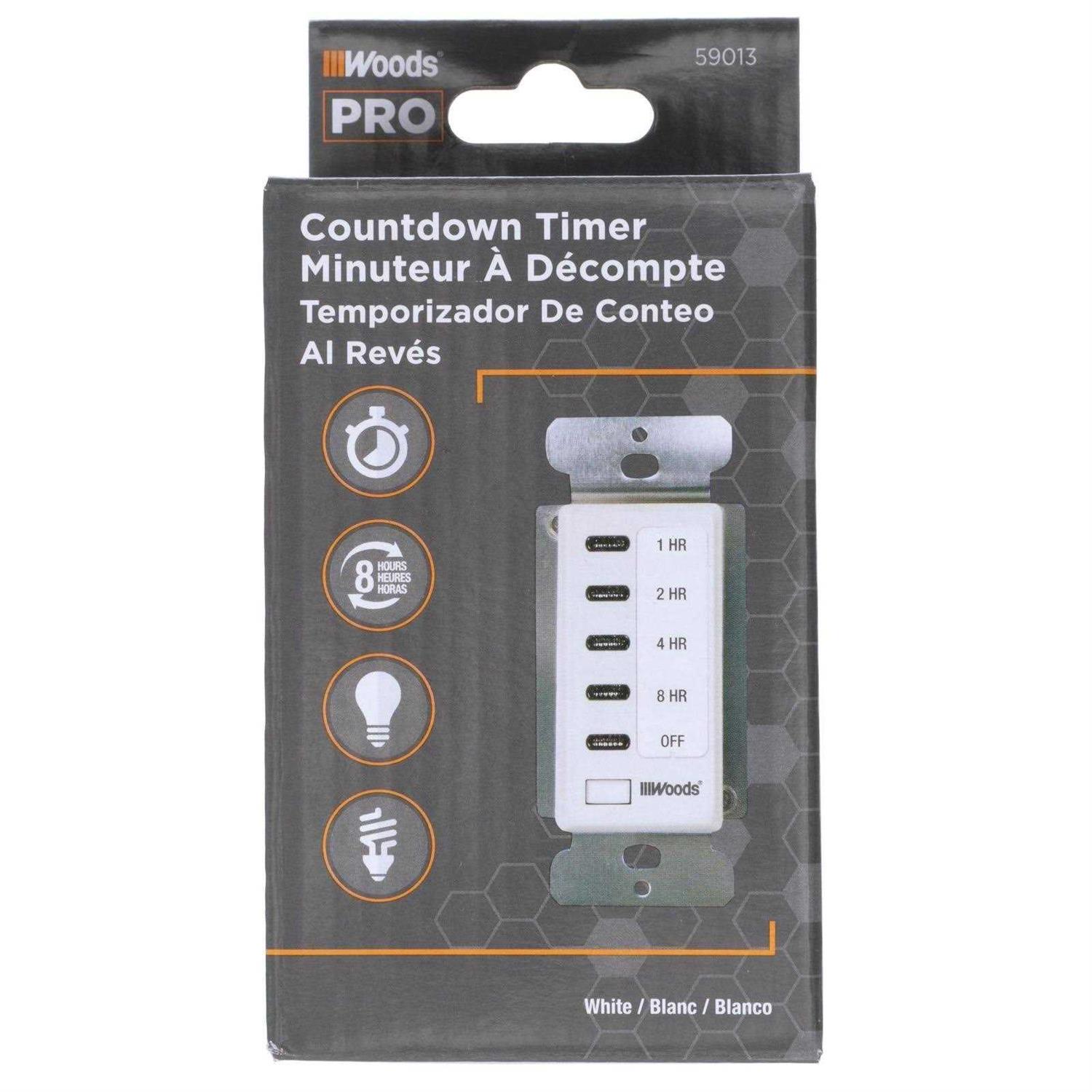 Woods 59013 In-Wall Timer 120 V