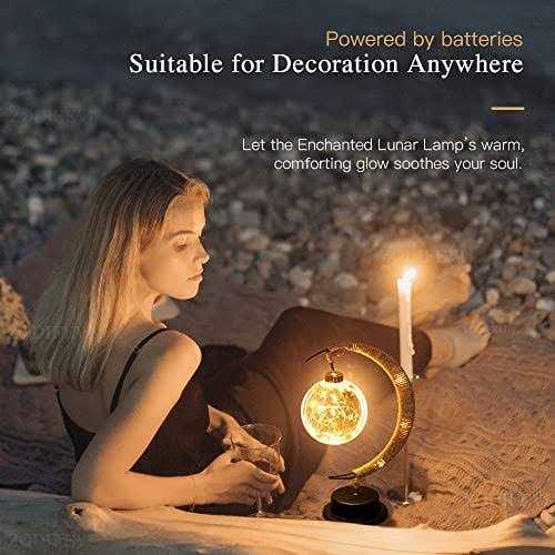 ZODIFEVI The Enchanted Lunar Lamp LED Moon Lamp Night Light Galaxy Lamp