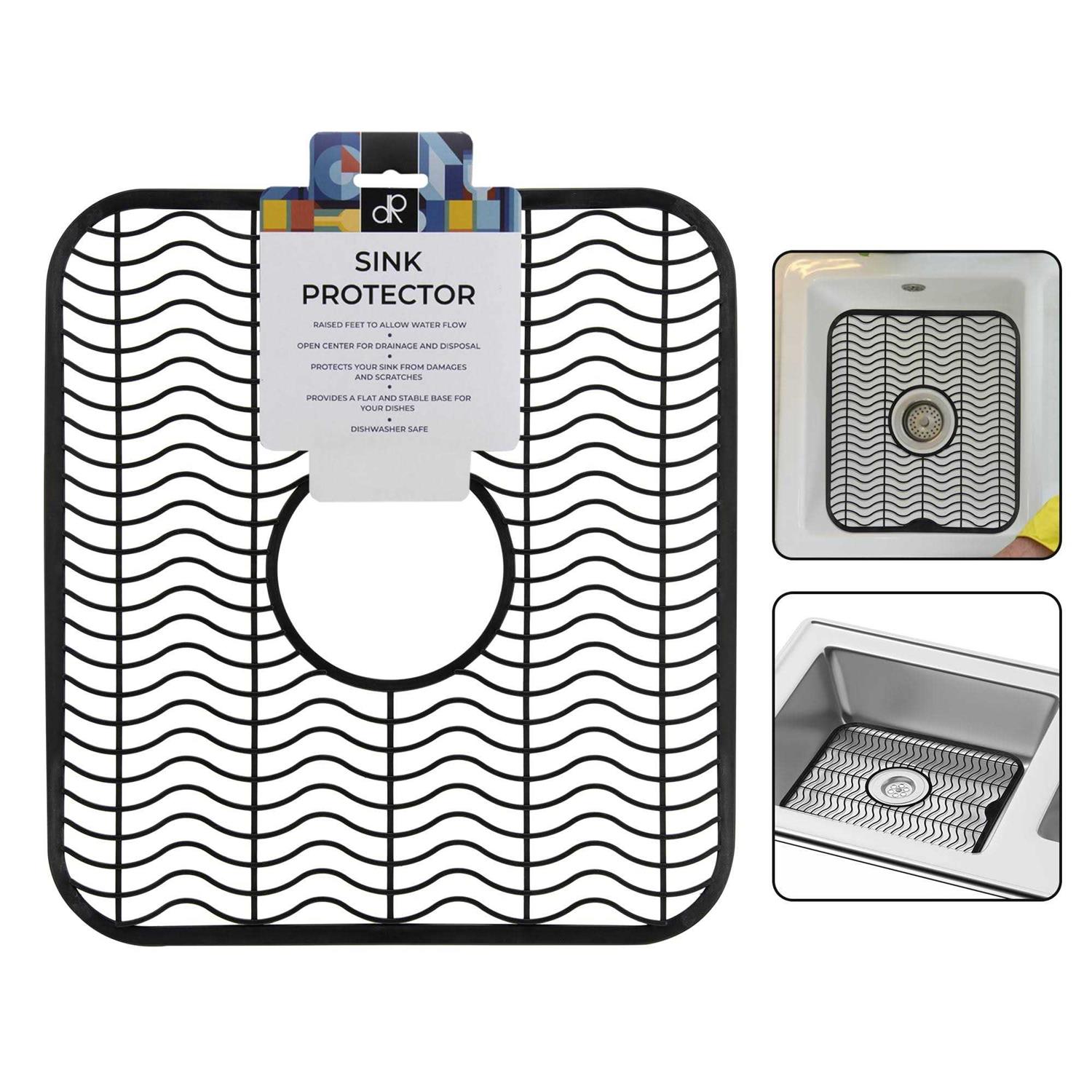 Decorrack 2 Sink Protectors 12 x 11 inches Each Kitchen Sink Dish Rack