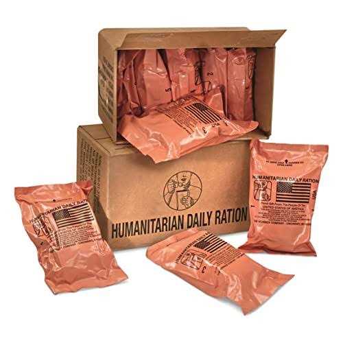 The Wornick Company MRE 1 case of HDR U.S. Military Surplus Humanitarian Meals Ready to Eat