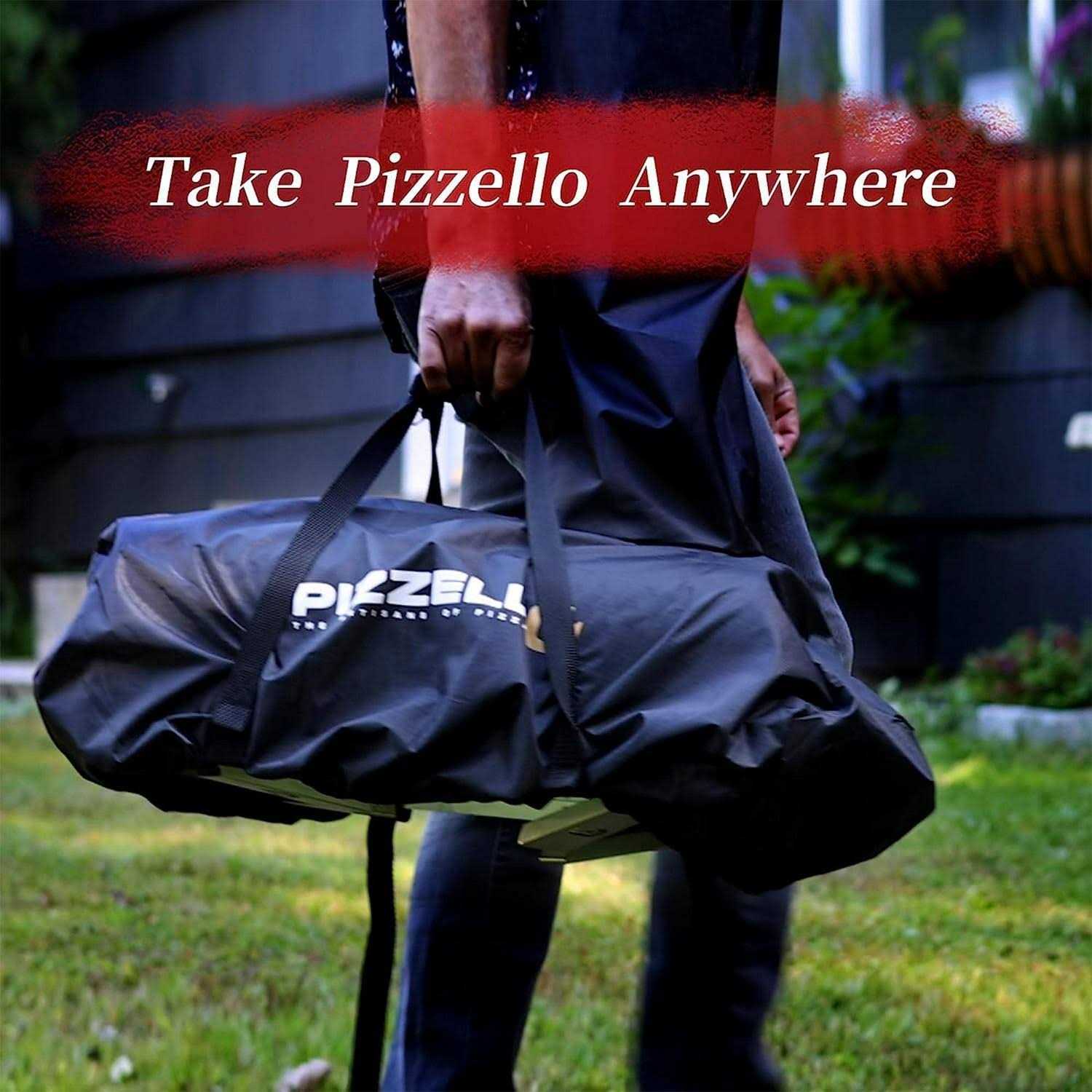 Pizzello Portable Pellet Pizza Oven Outdoor Wood Fired Pizza Ovens Included Pizza Stone