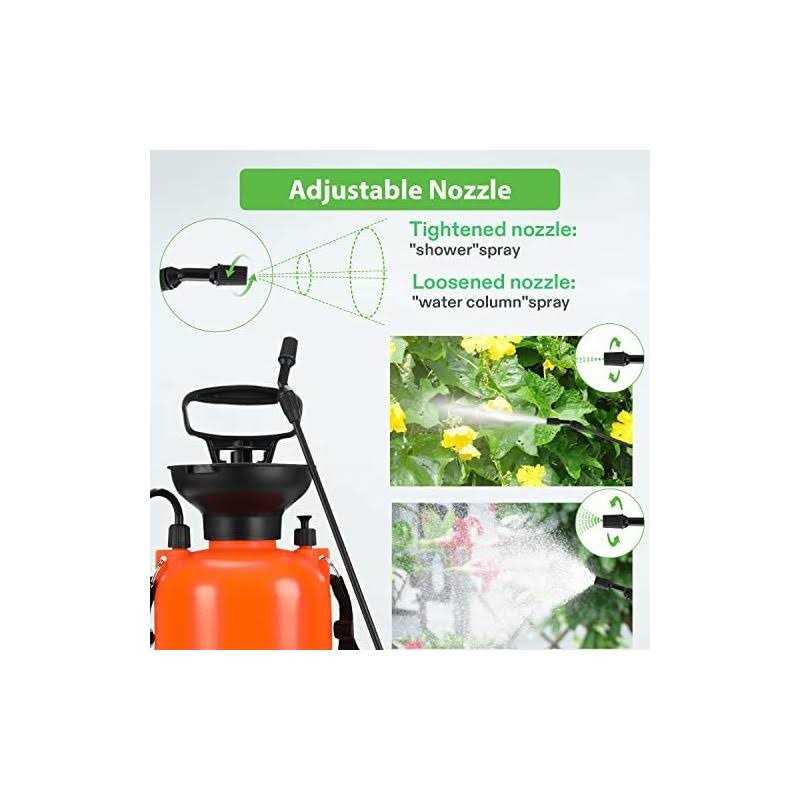VIVOSUN Pump Pressure Sprayer Pressurized Lawn & Garden Water Spray Bottle with Adjustable Shoulder Strap