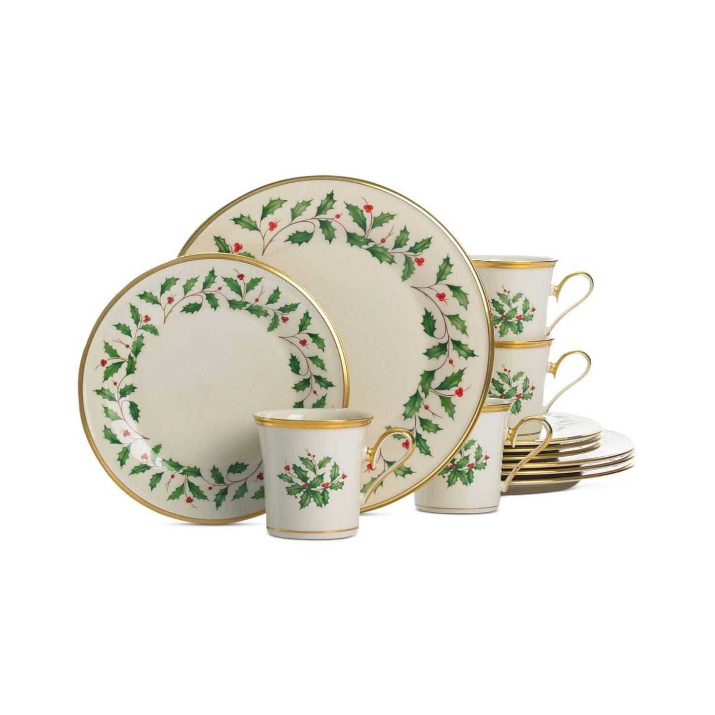 Lenox Holiday 12 Piece Dinnerware Set