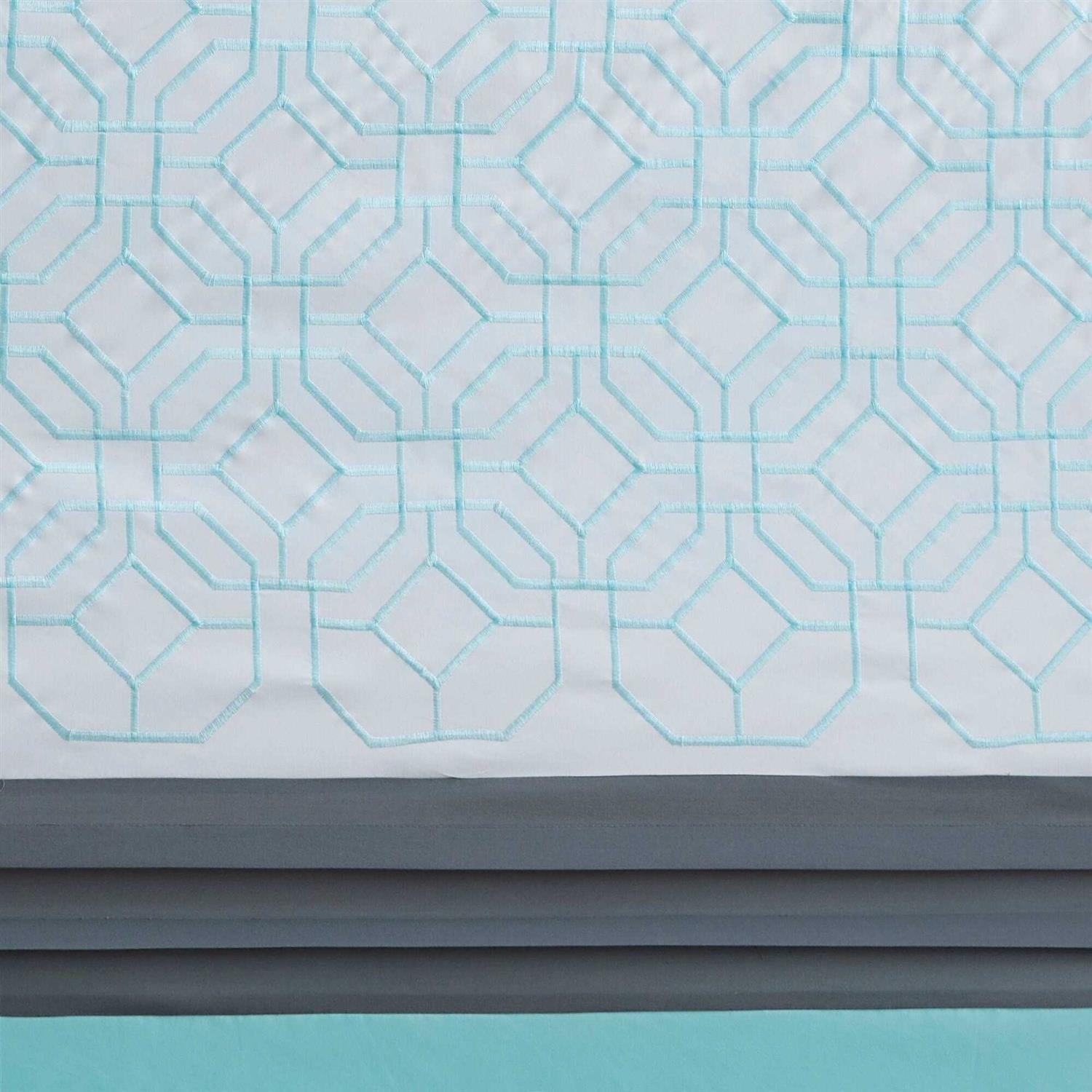 510 Design and Embroidered Shower Curtain